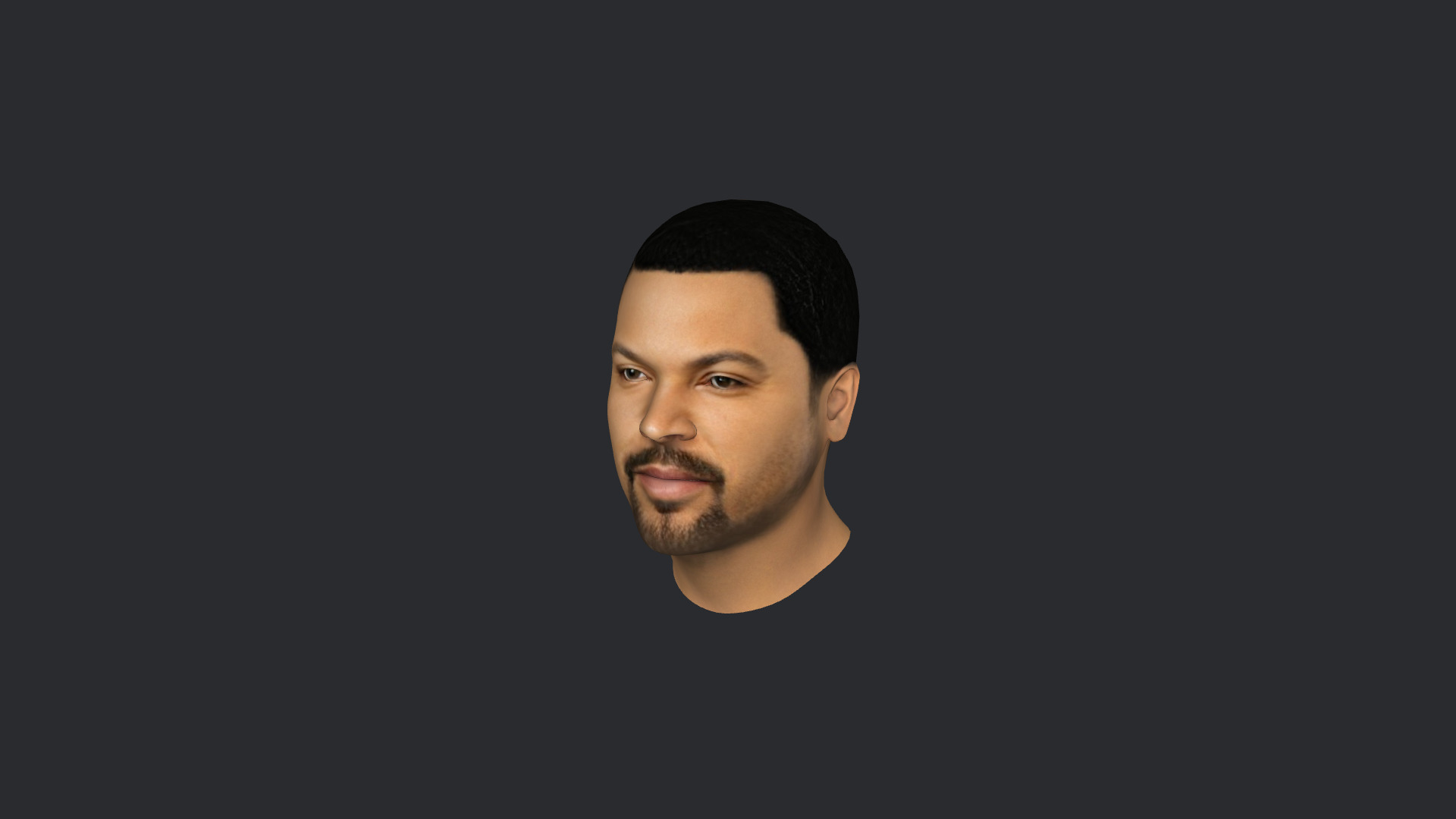 Ice Cube Hyper Realistic Full Body Fully Rigged 3D Character Low-poly 3D model_24
