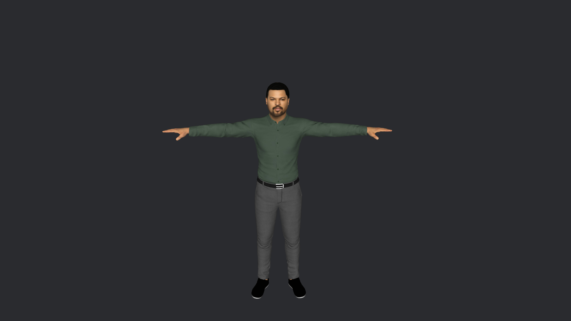 Ice Cube Hyper Realistic Full Body Fully Rigged 3D Character Low-poly 3D model_18
