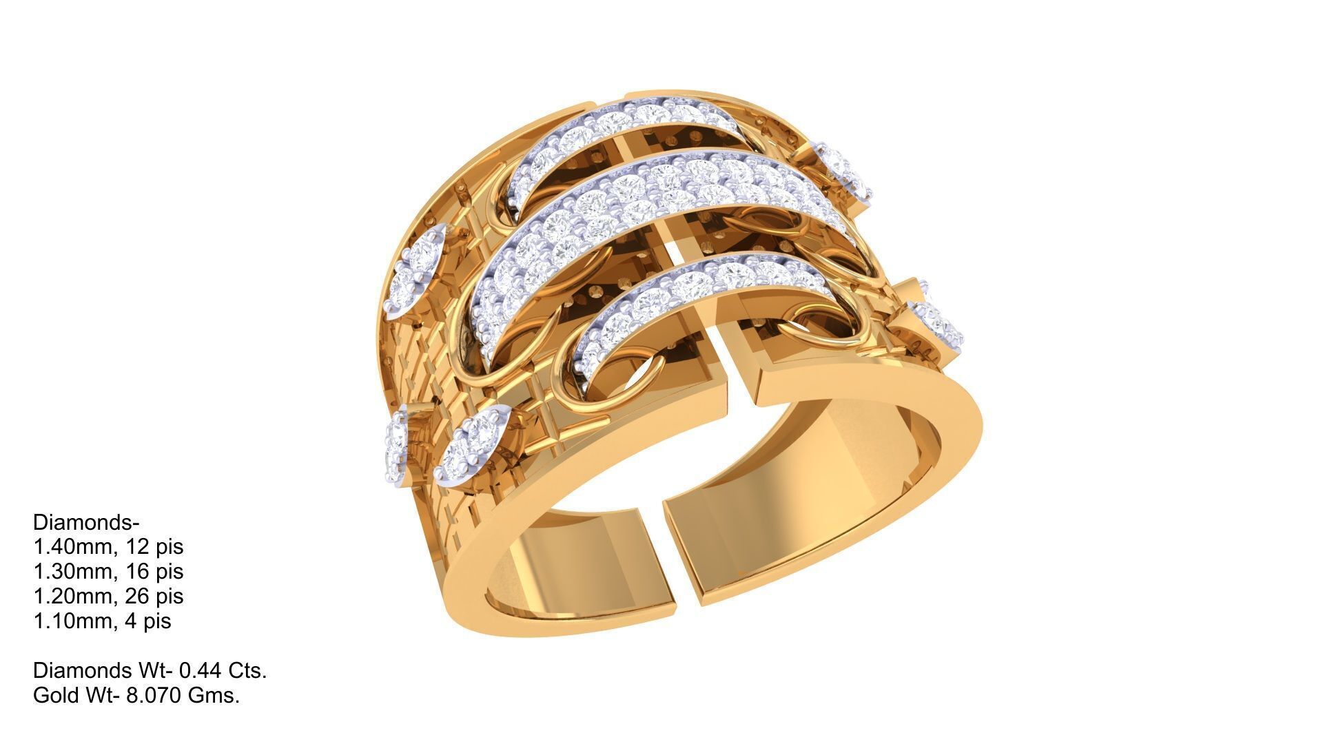 Women Ring MTL 3dm STL OBJ FBX Details 3D print model_2