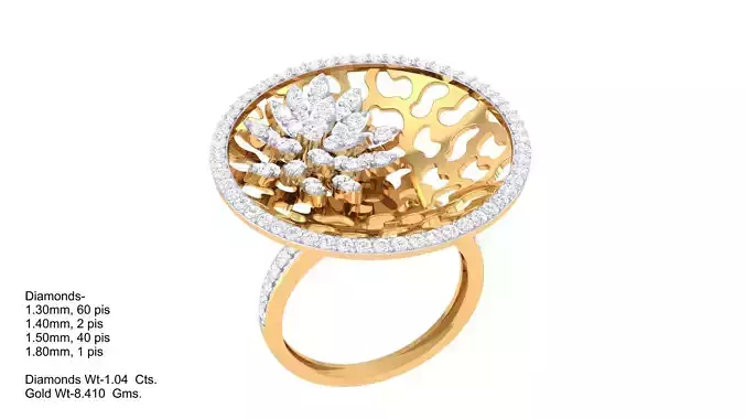  Women Ring MTL 3dm STL OBJ FBX Details