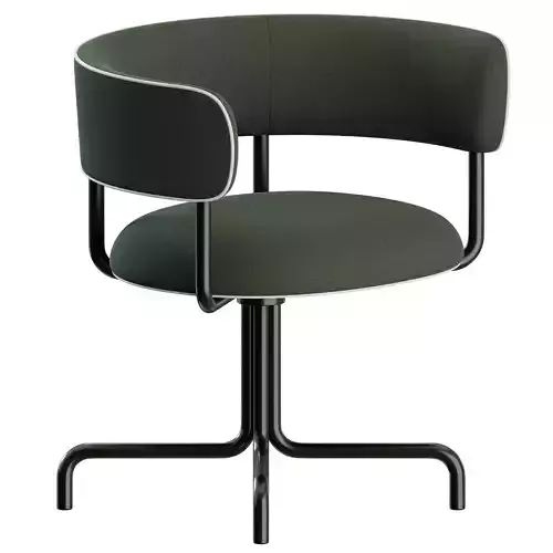 Font Swivel wheels armchair by Mobel Copenhagen 3D model