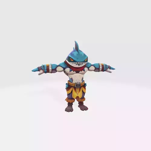 Fierce Shark Warrior