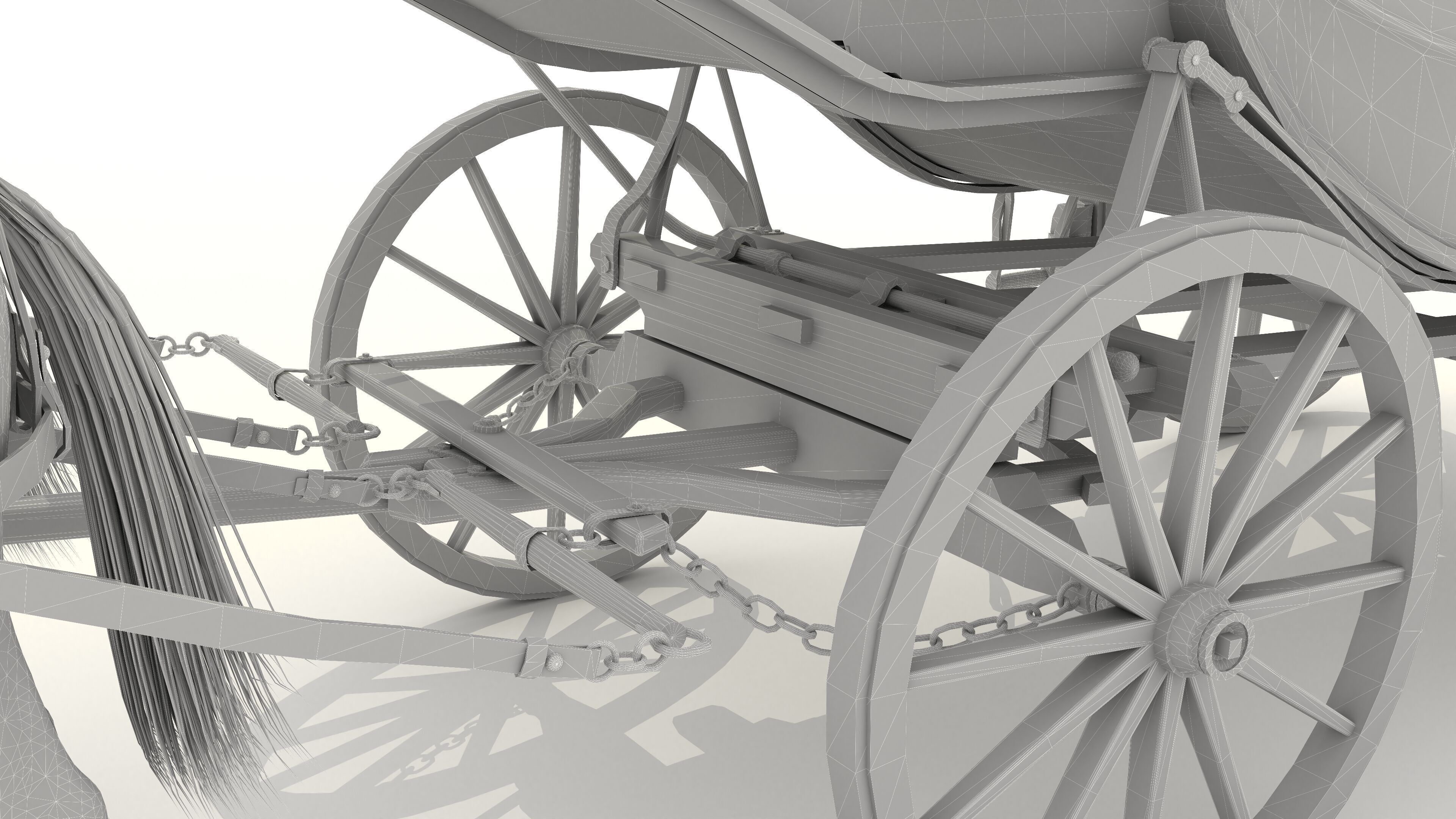 Horse Carriage 2 - 4K 3D model_29