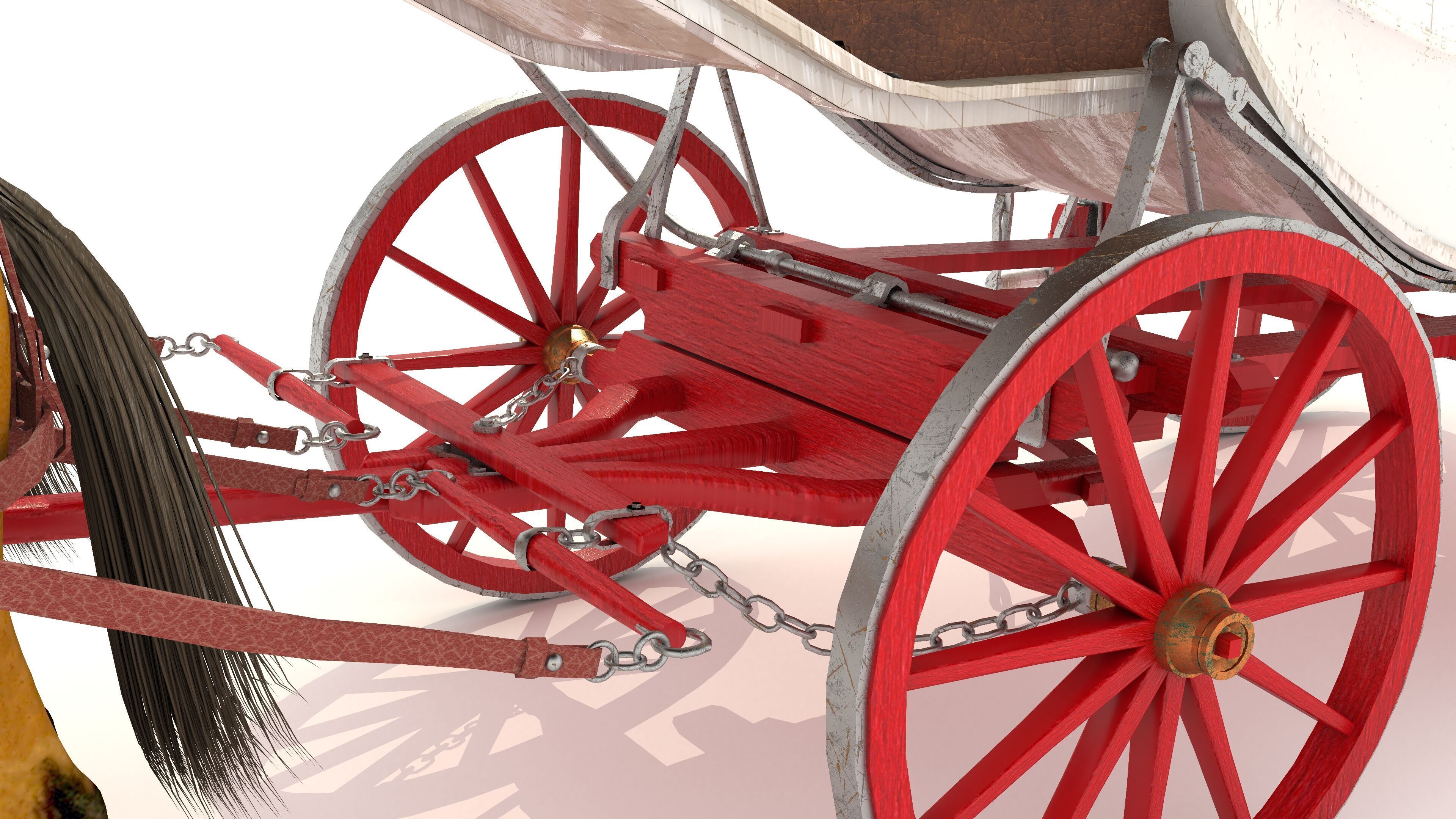 Horse Carriage 2 - 4K 3D model_9