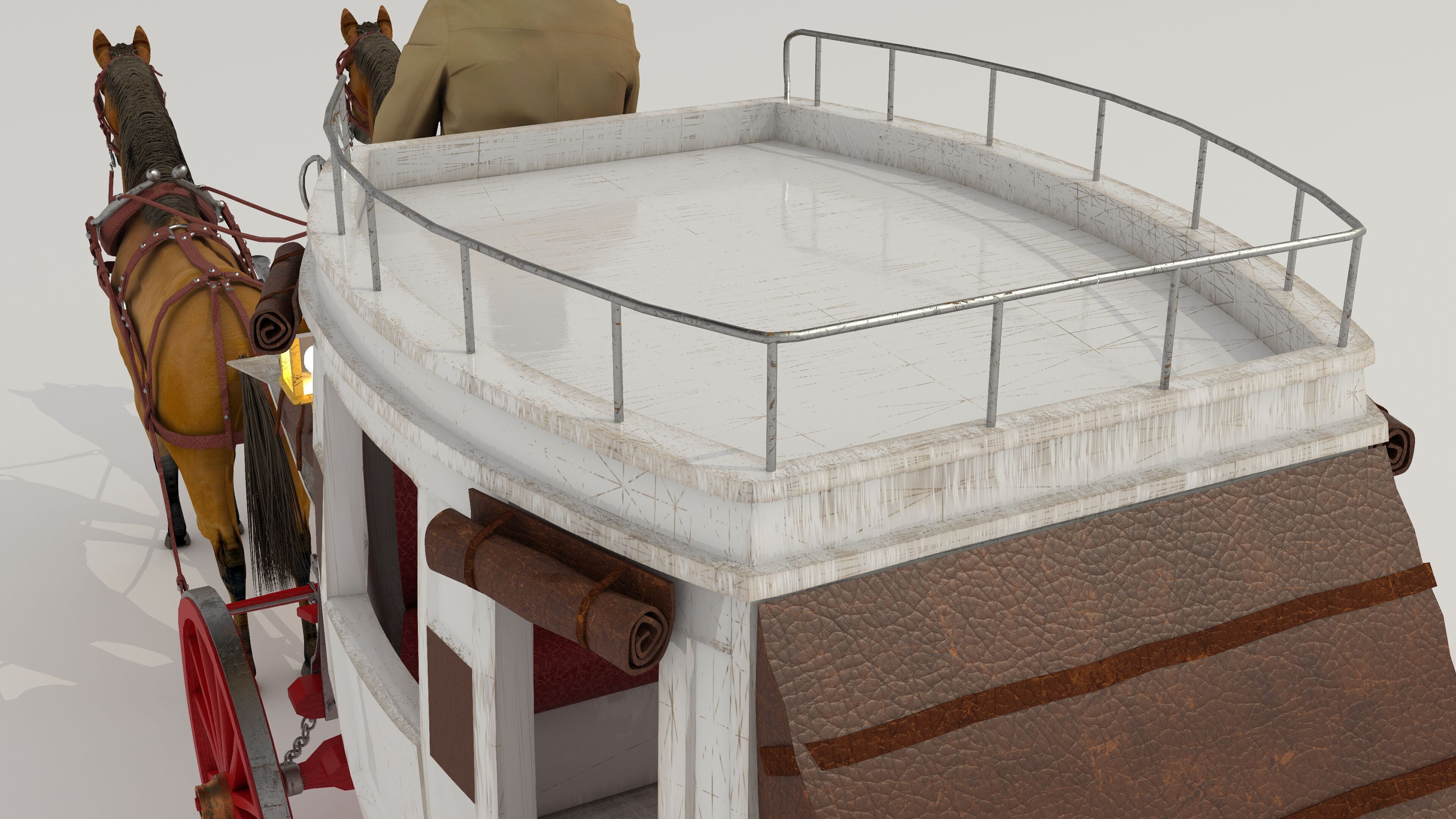 Horse Carriage 2 - 4K 3D model_14