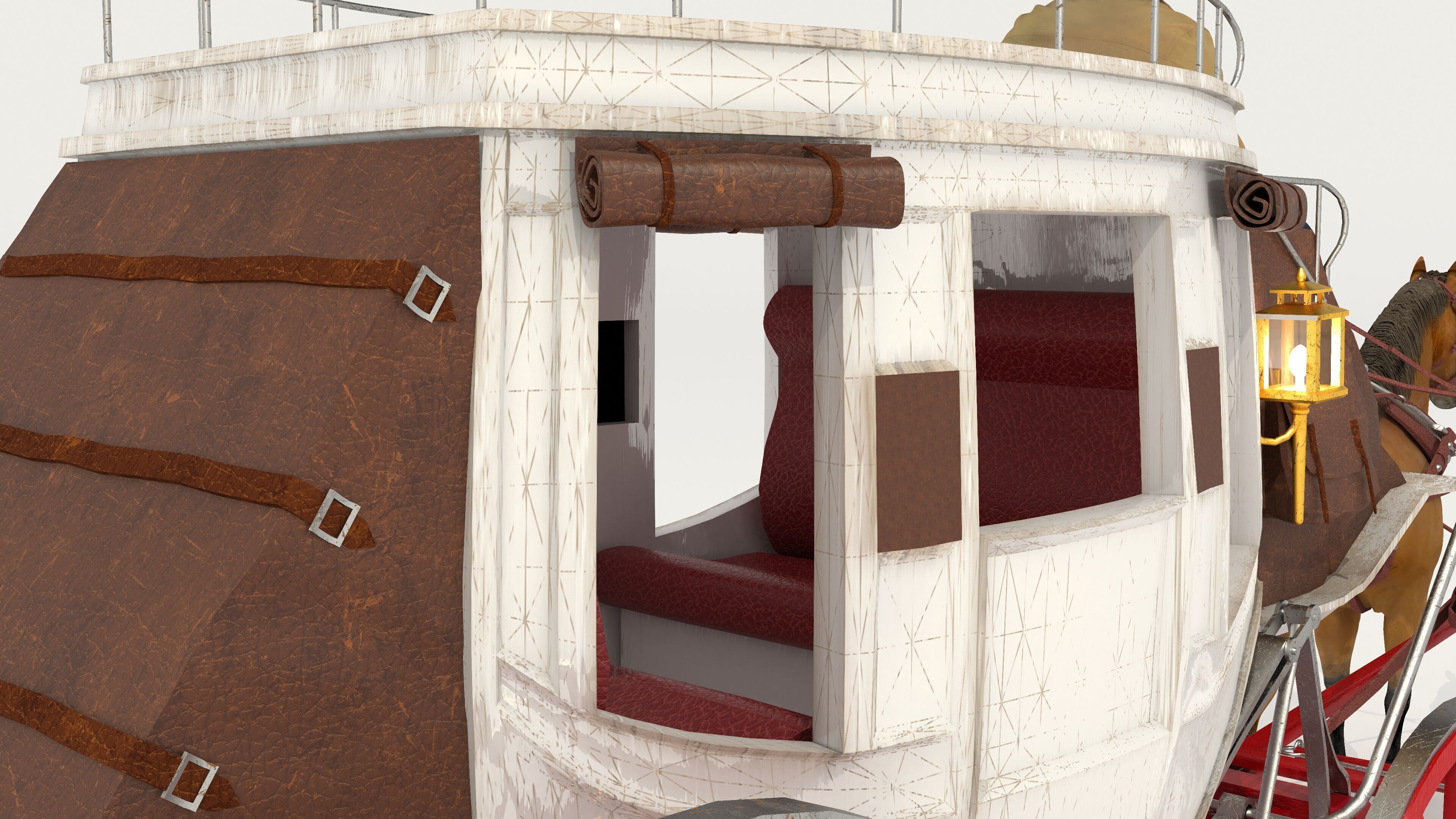 Horse Carriage 2 - 4K 3D model_10