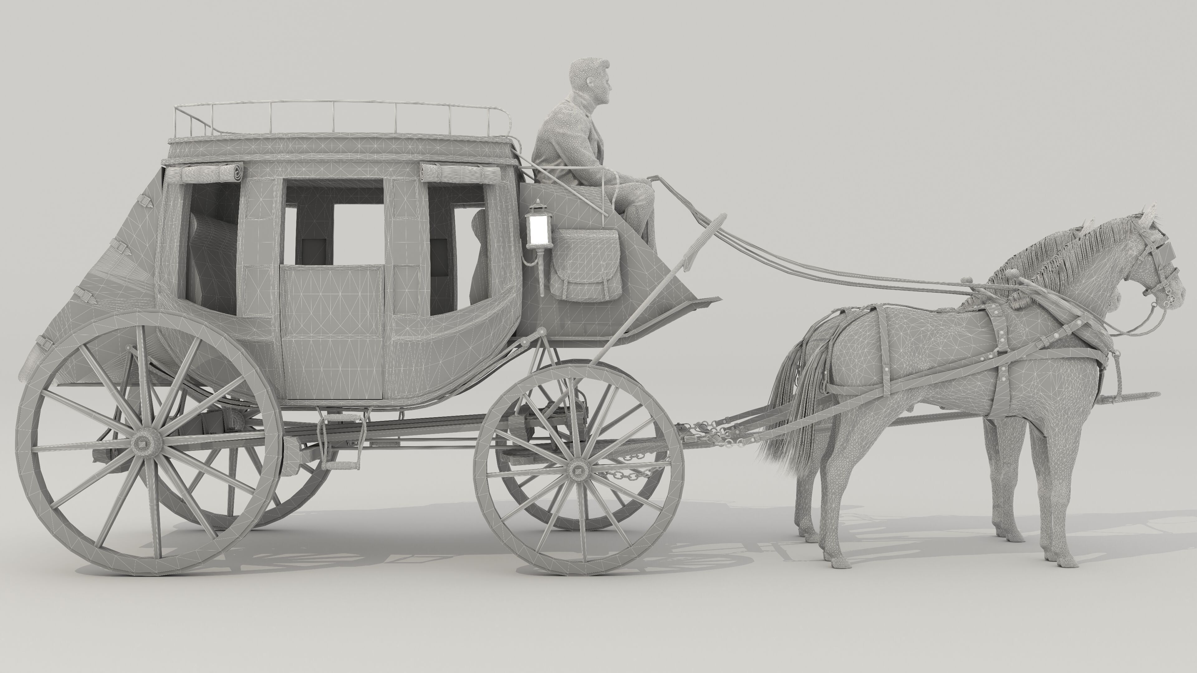 Horse Carriage 2 - 4K 3D model_23