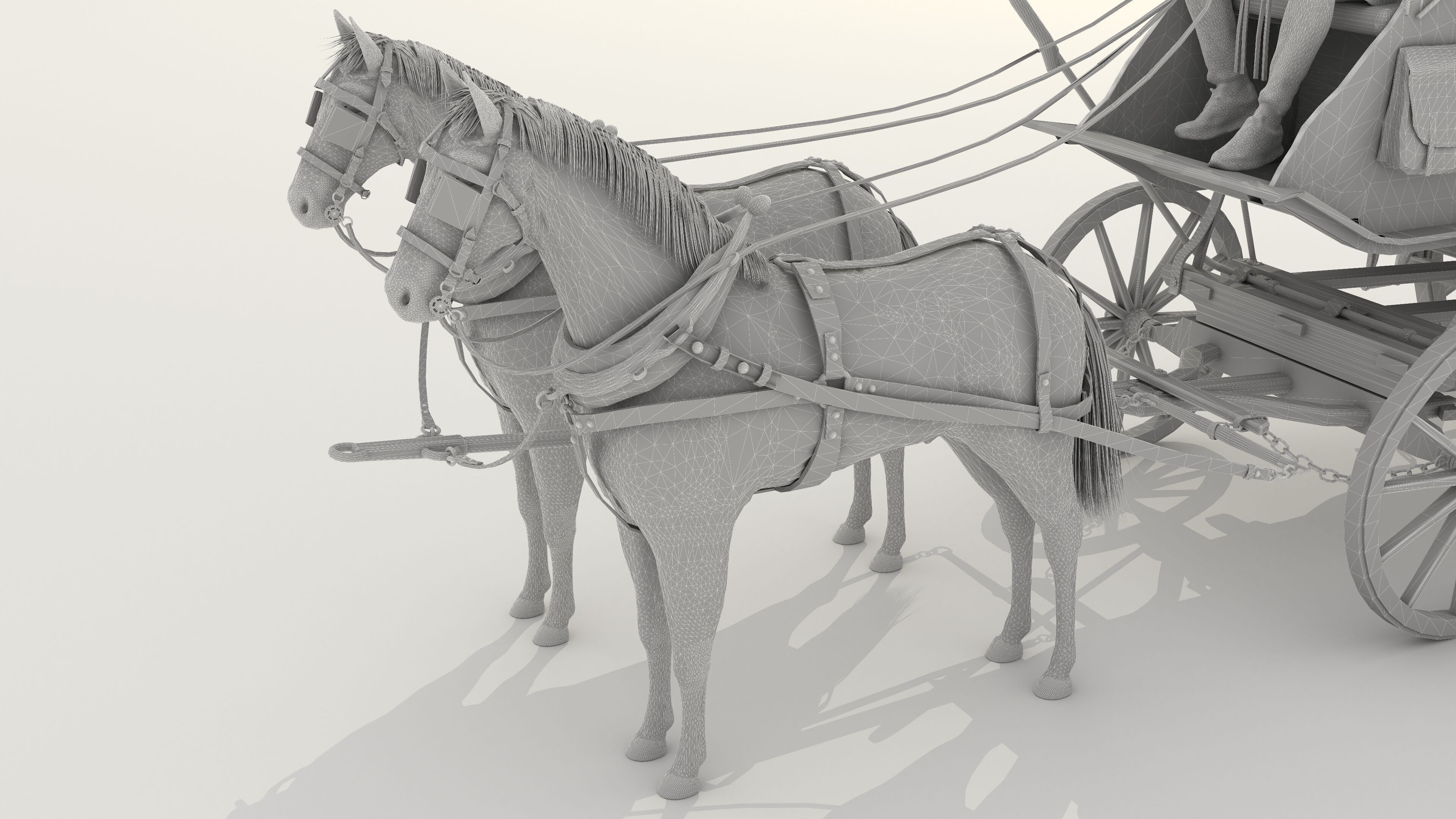Horse Carriage 2 - 4K 3D model_24