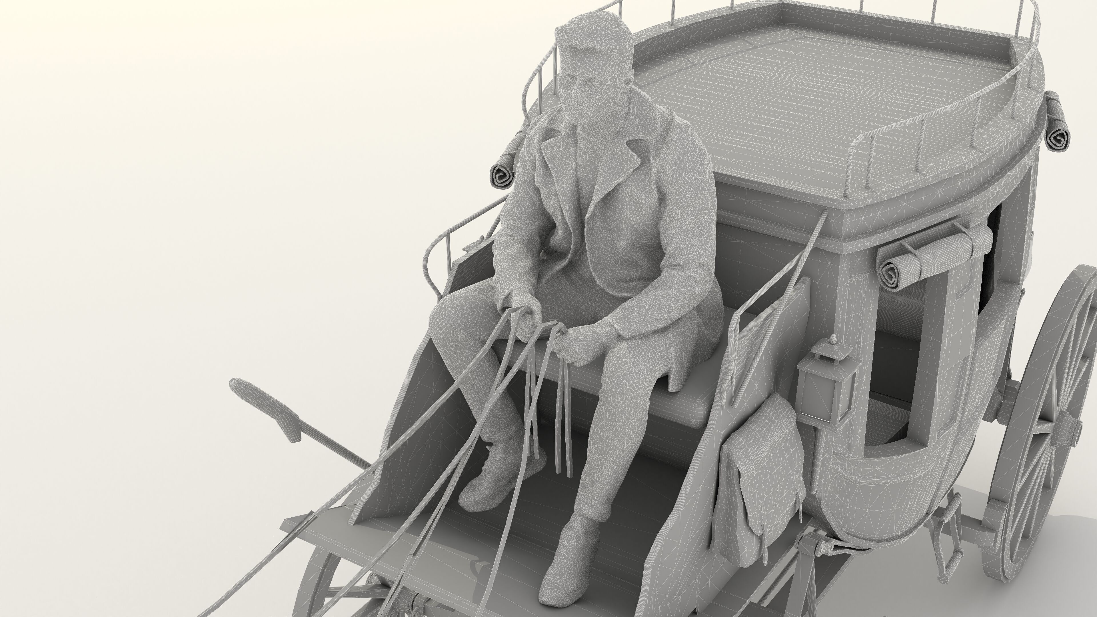 Horse Carriage 2 - 4K 3D model_26