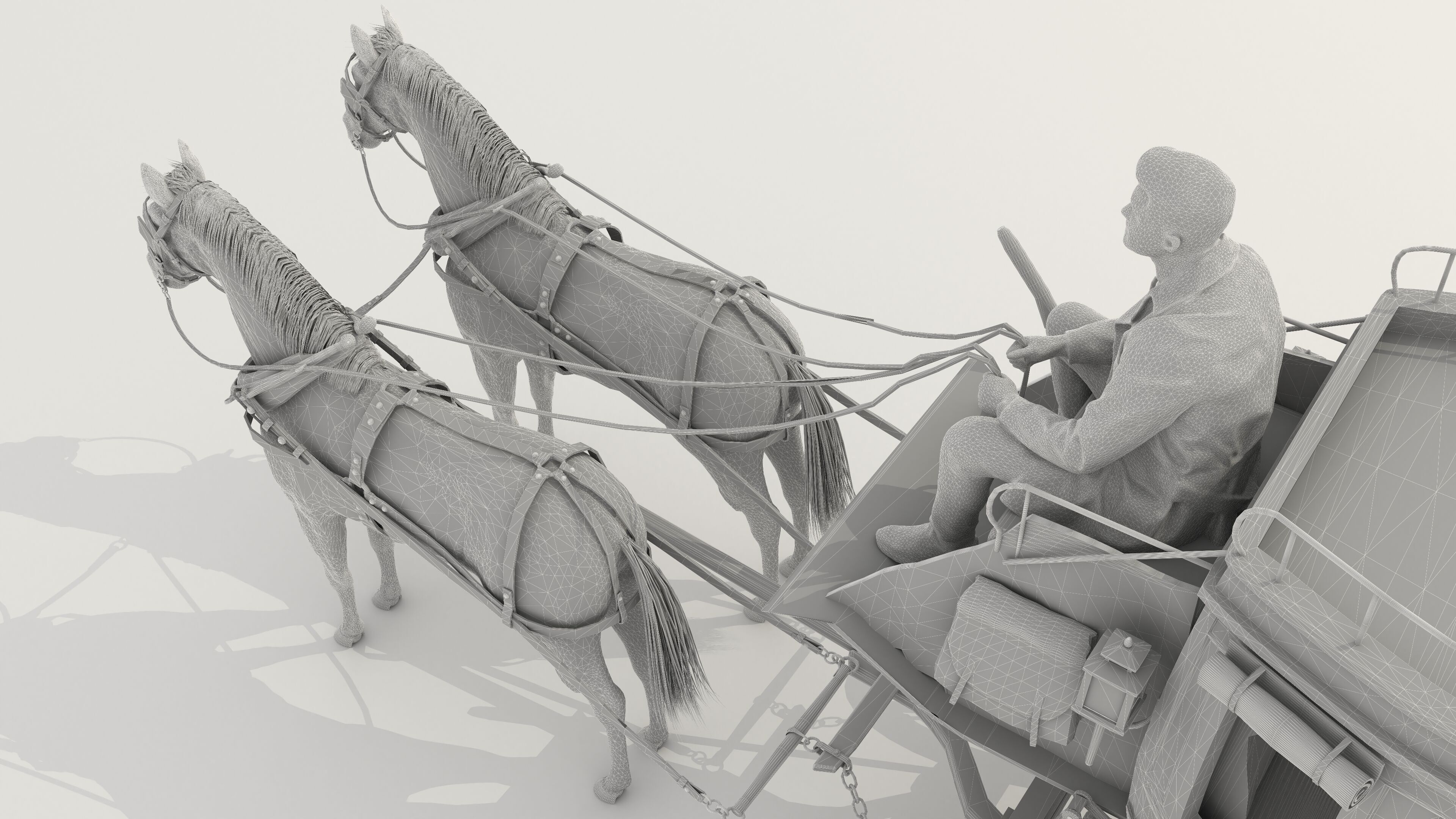 Horse Carriage 2 - 4K 3D model_31