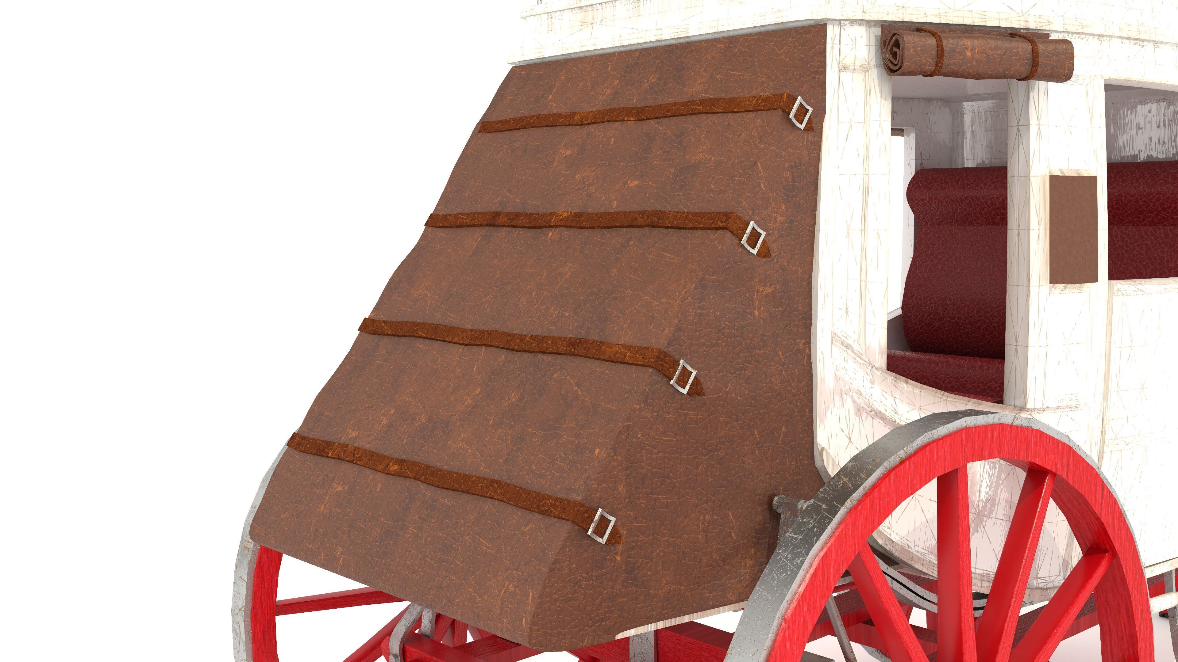 Horse Carriage 2 - 4K 3D model_19