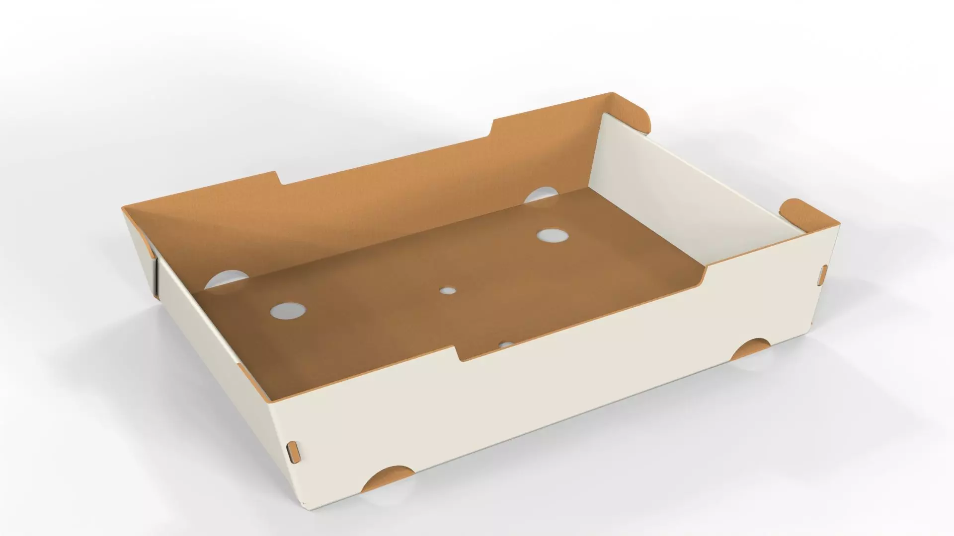 Cardboard Retail Display Tray for Product Packaging Merchandise Texture_0