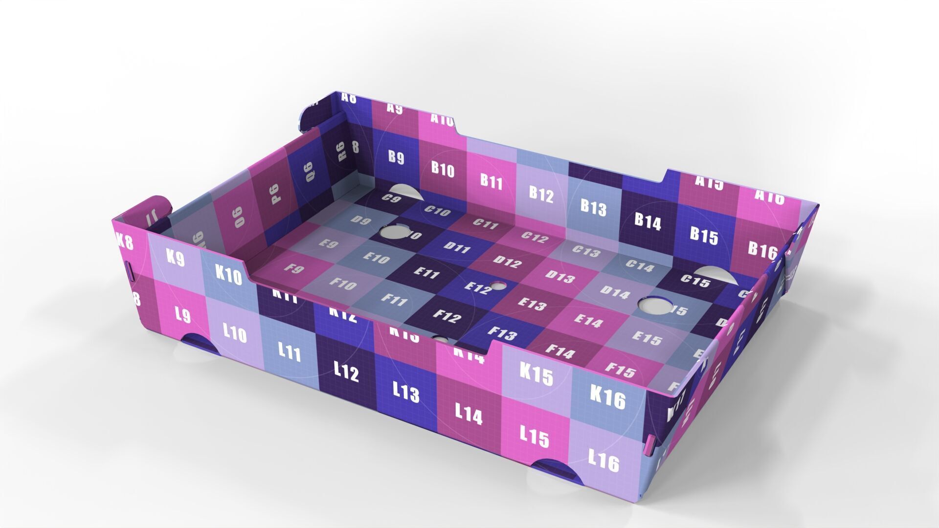 Cardboard Retail Display Tray for Product Packaging Merchandise Texture_8