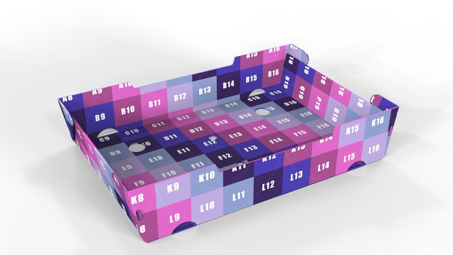 Cardboard Retail Display Tray for Product Packaging Merchandise Texture_6