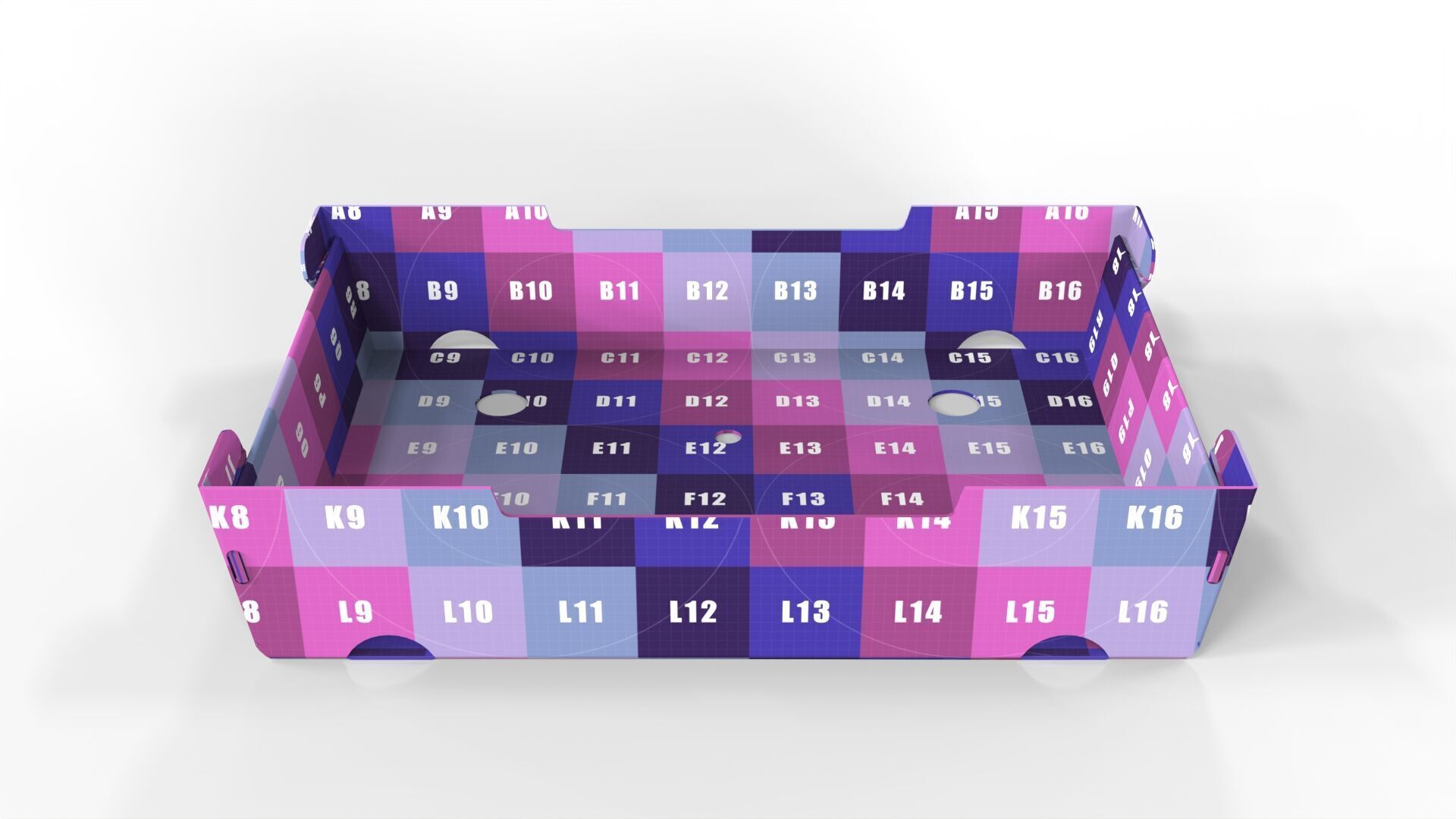 Cardboard Retail Display Tray for Product Packaging Merchandise Texture_7