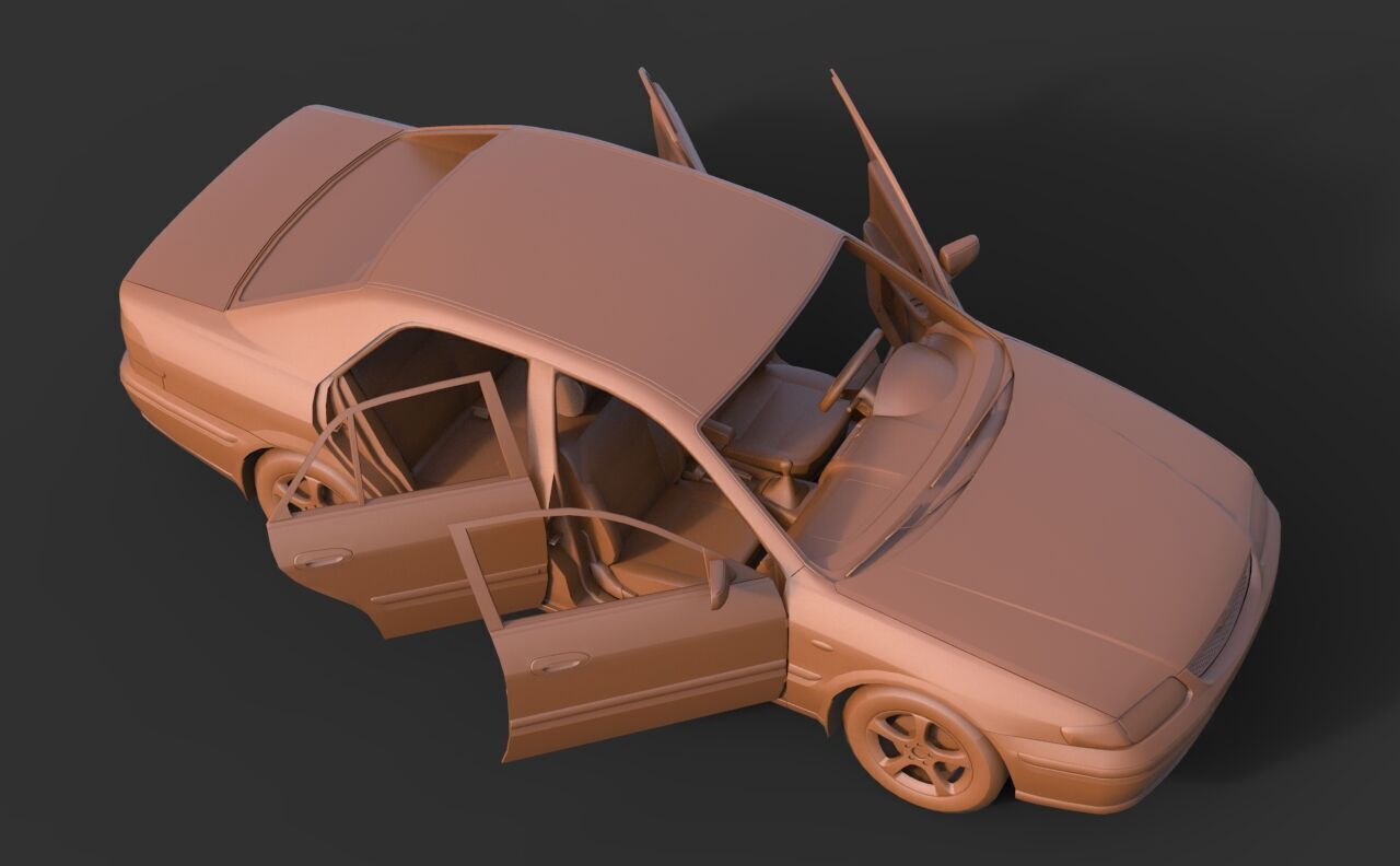 Mazda 626 3D print model_6