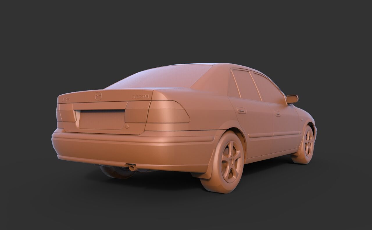 Mazda 626 3D print model_4
