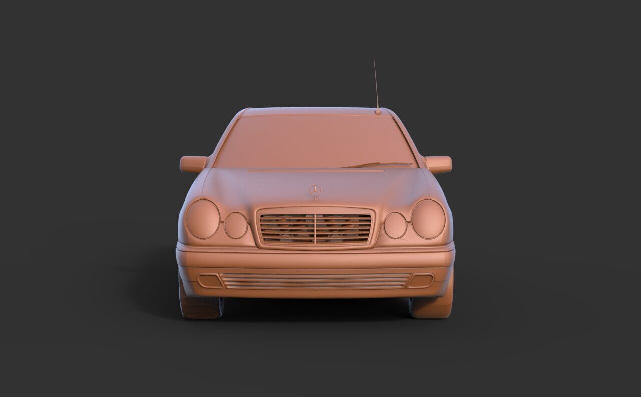 Mercedes-Benz W210 3D print model_1
