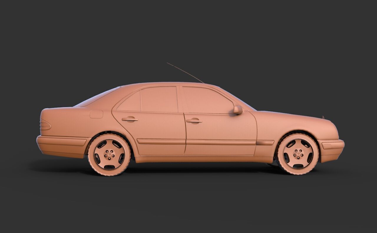 Mercedes-Benz W210 3D print model_3