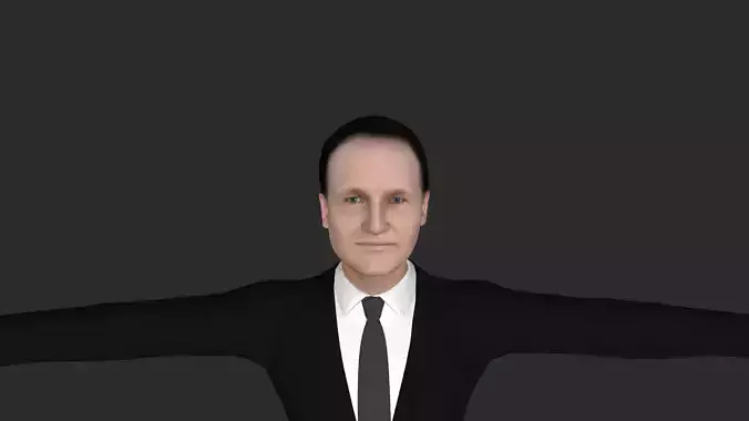 James Buchanan Hyper Realistic  Fully Rigged 3D Character
