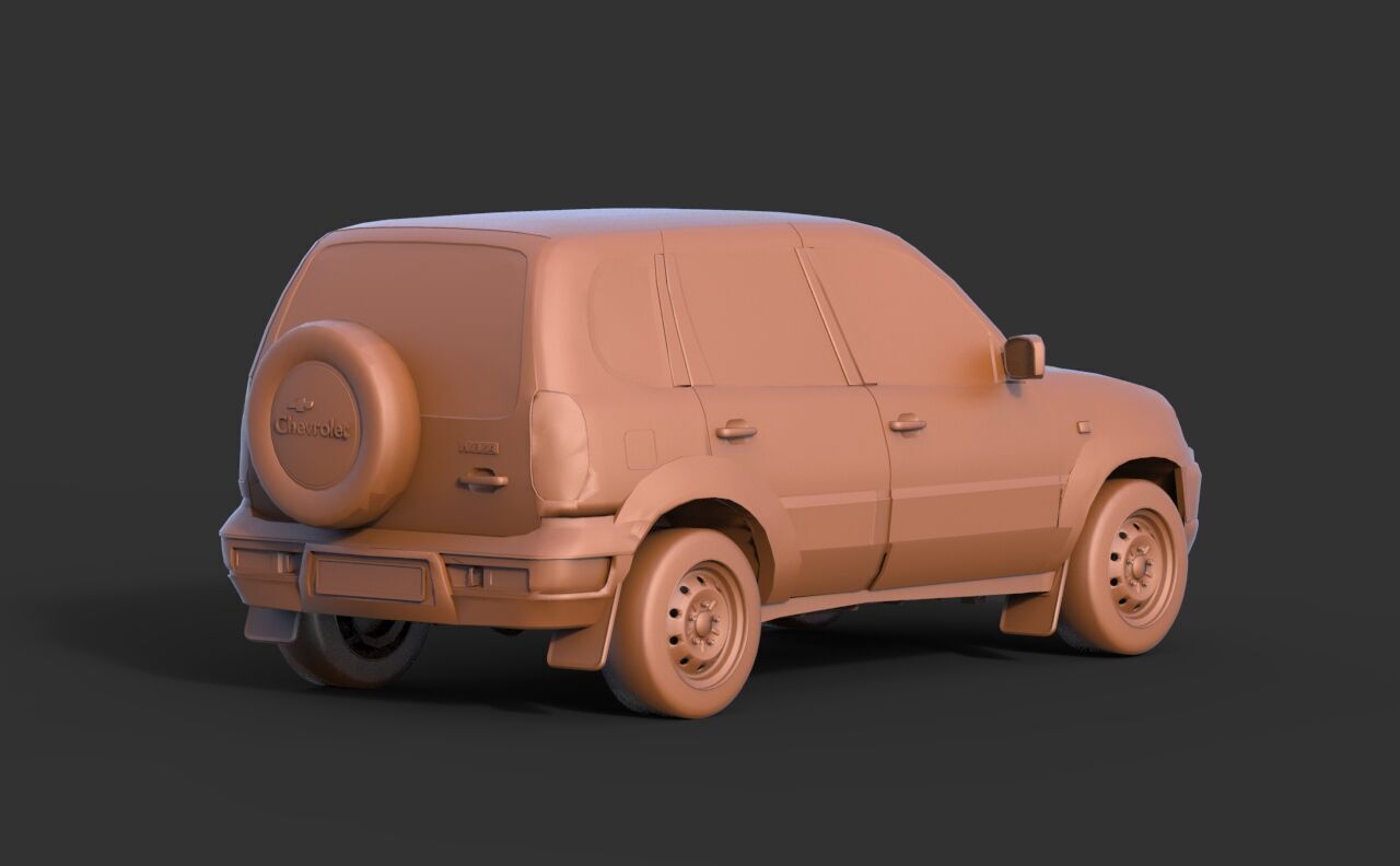 Niva  2010 3D print model_4