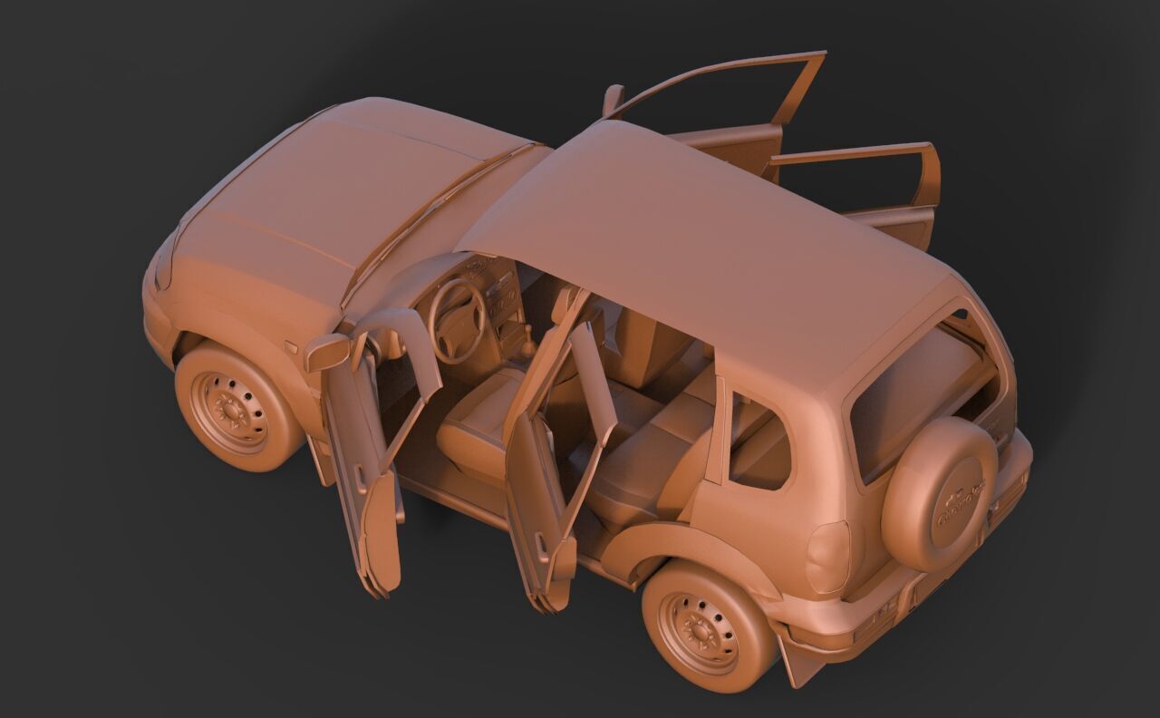 Niva  2010 3D print model_5