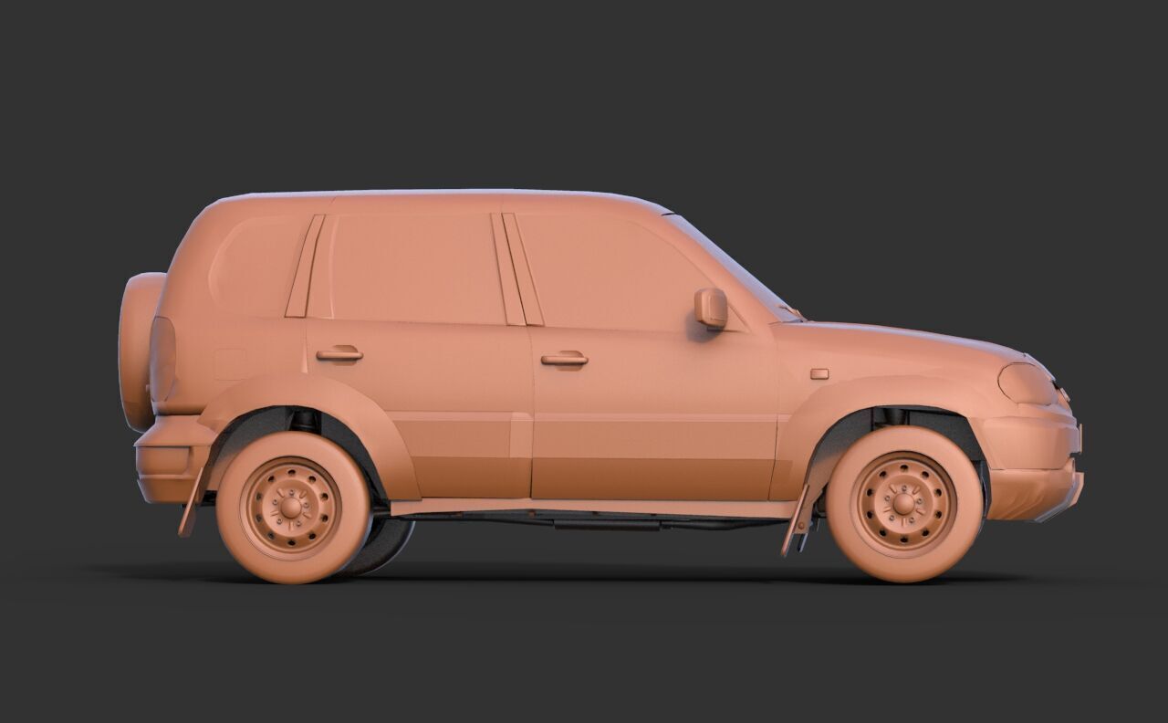 Niva  2010 3D print model_3