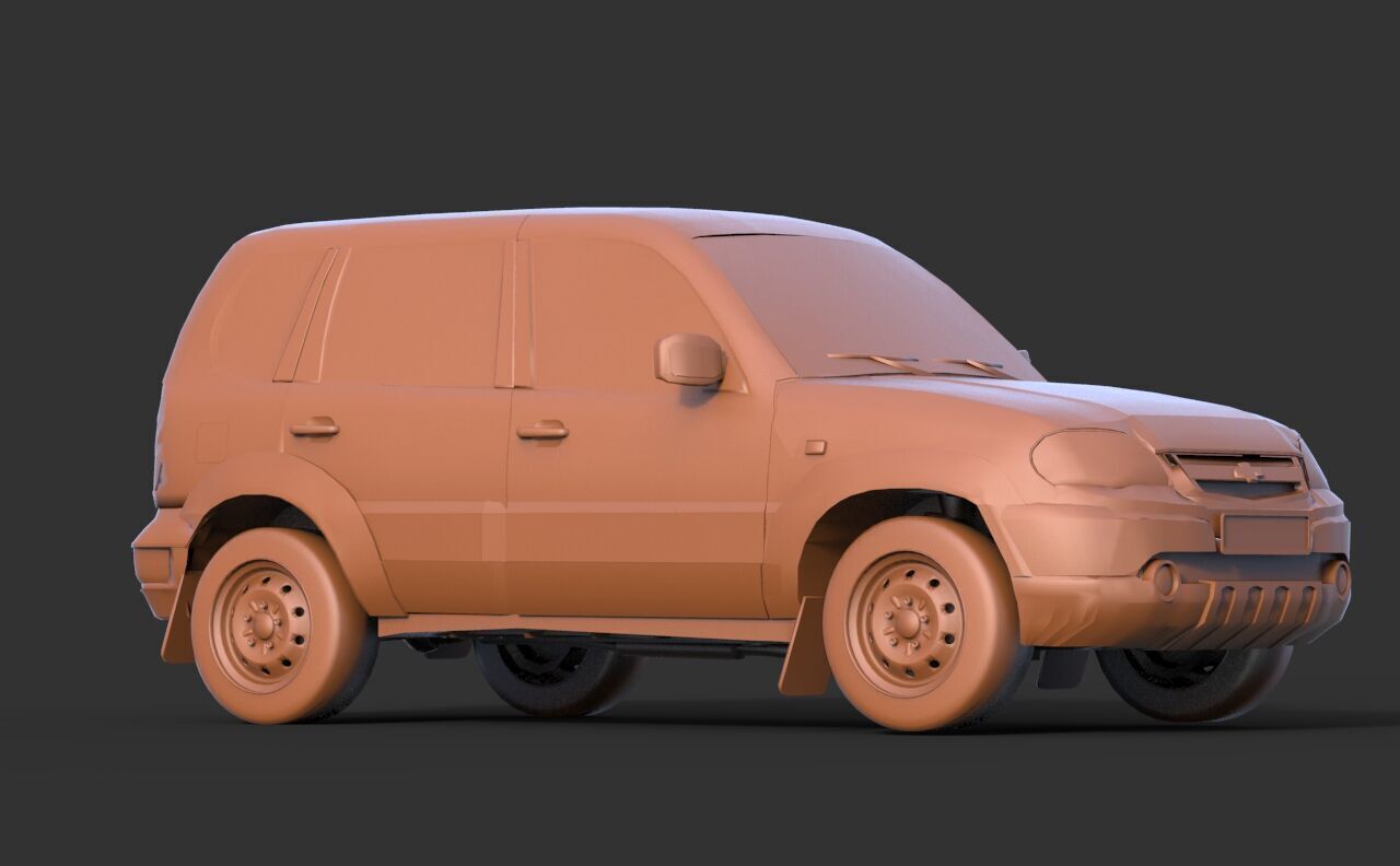 Niva  2010 3D print model_2