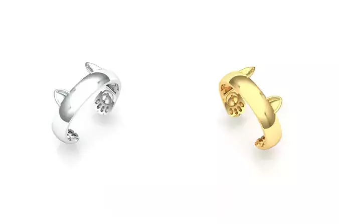 Cat design ring