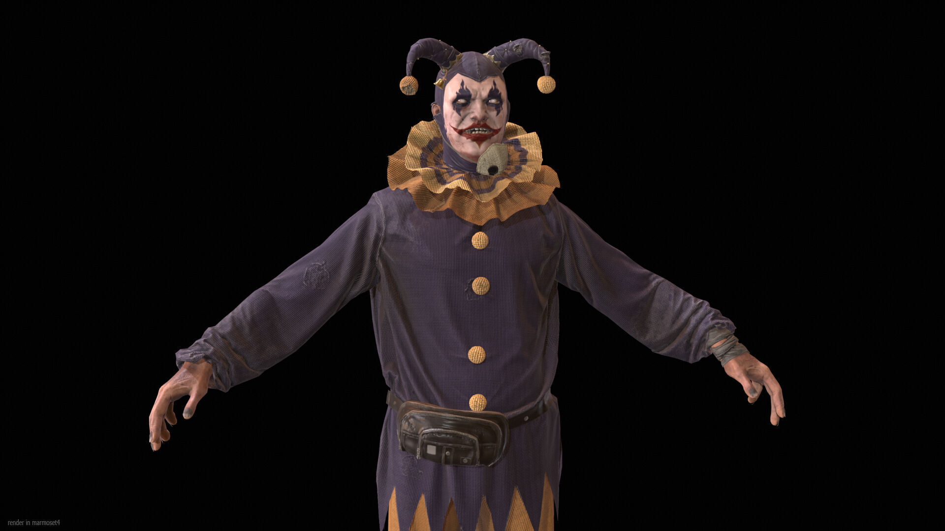 ClownManiac Low-poly 3D model_5