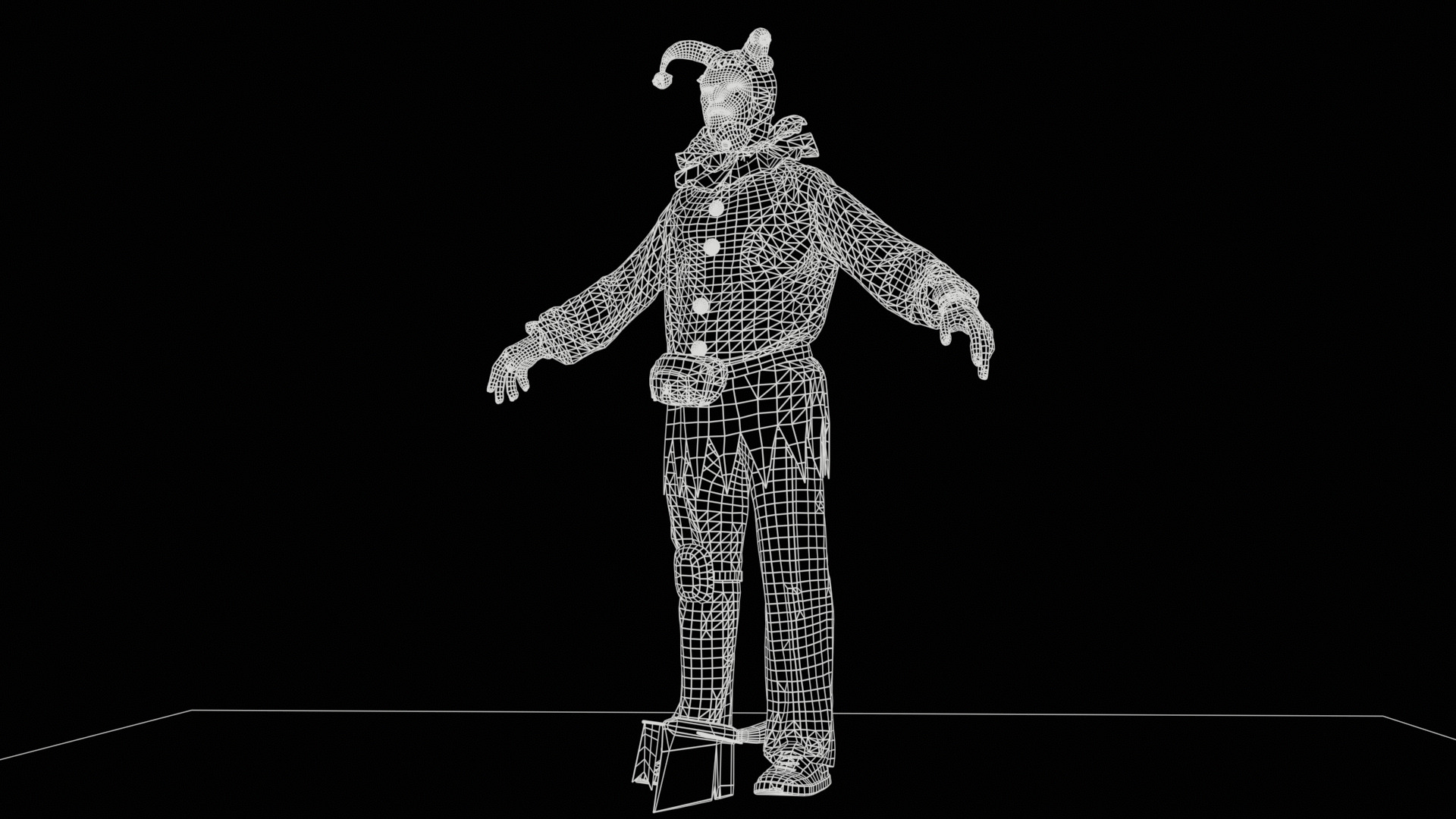 ClownManiac Low-poly 3D model_13