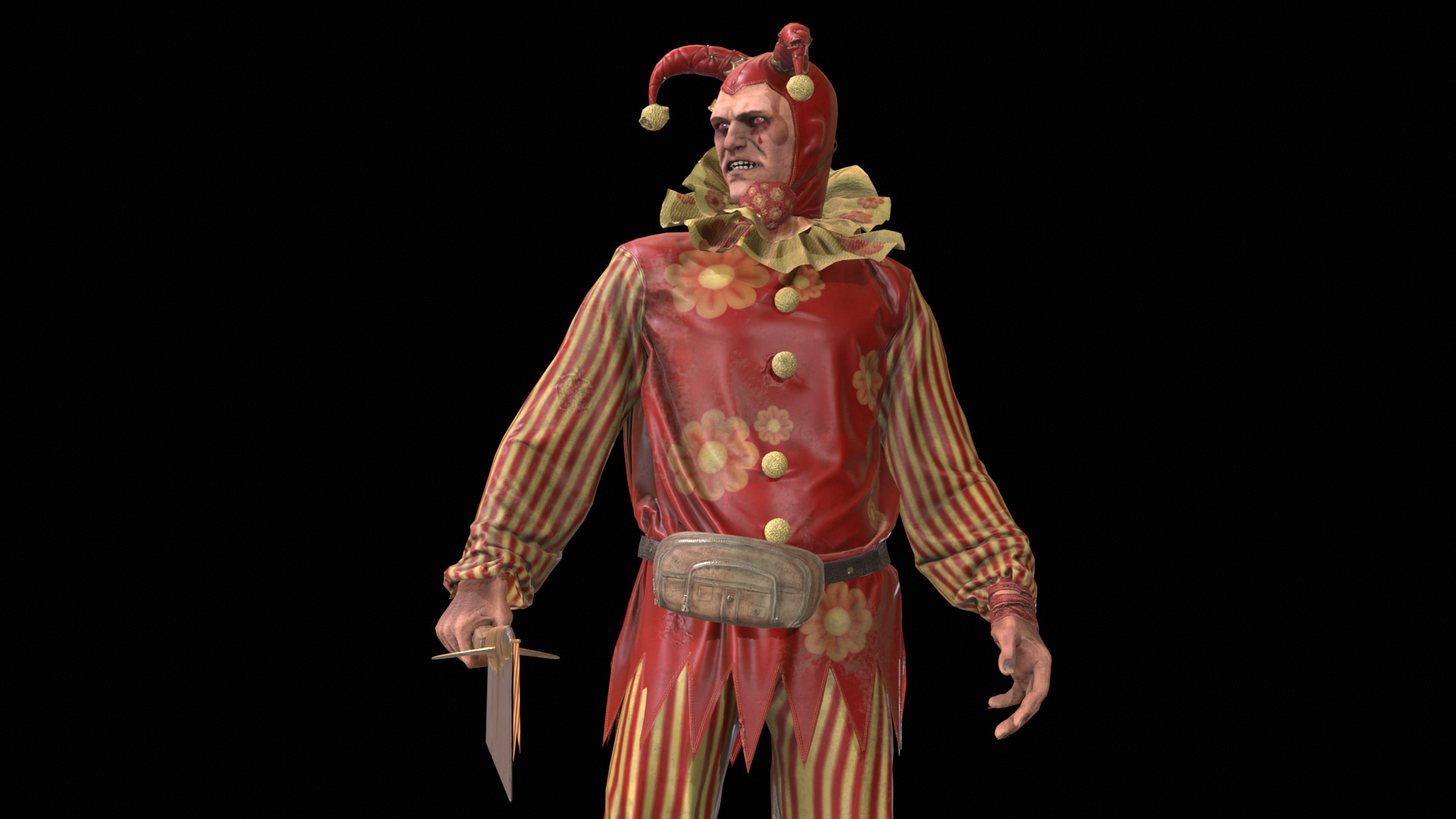 ClownManiac Low-poly 3D model_19