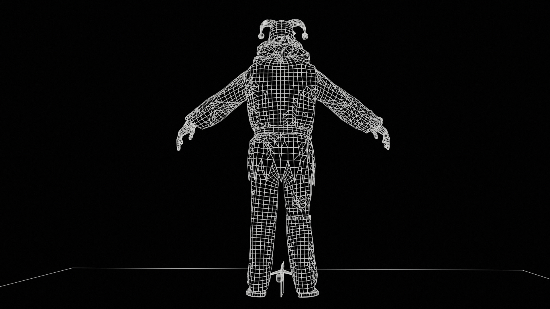 ClownManiac Low-poly 3D model_12