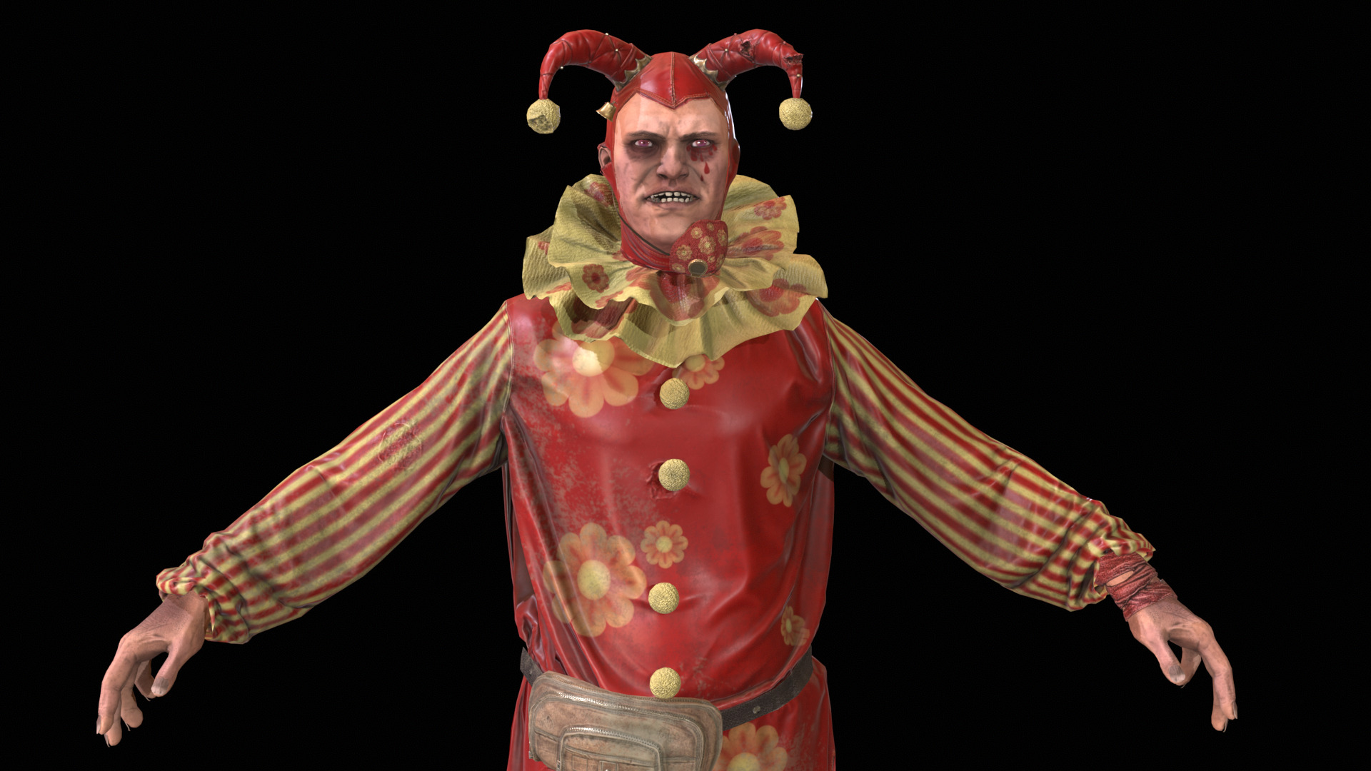ClownManiac Low-poly 3D model_10