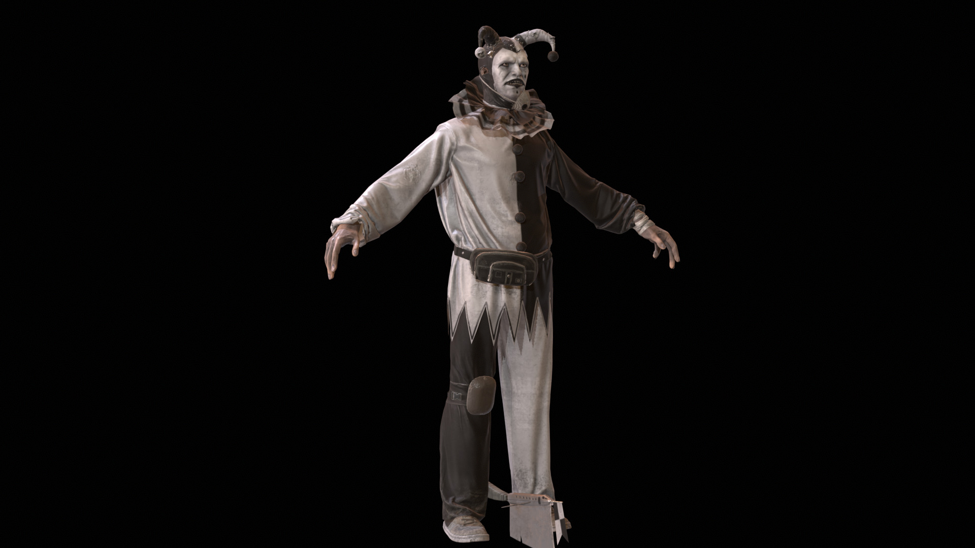 ClownManiac Low-poly 3D model_8