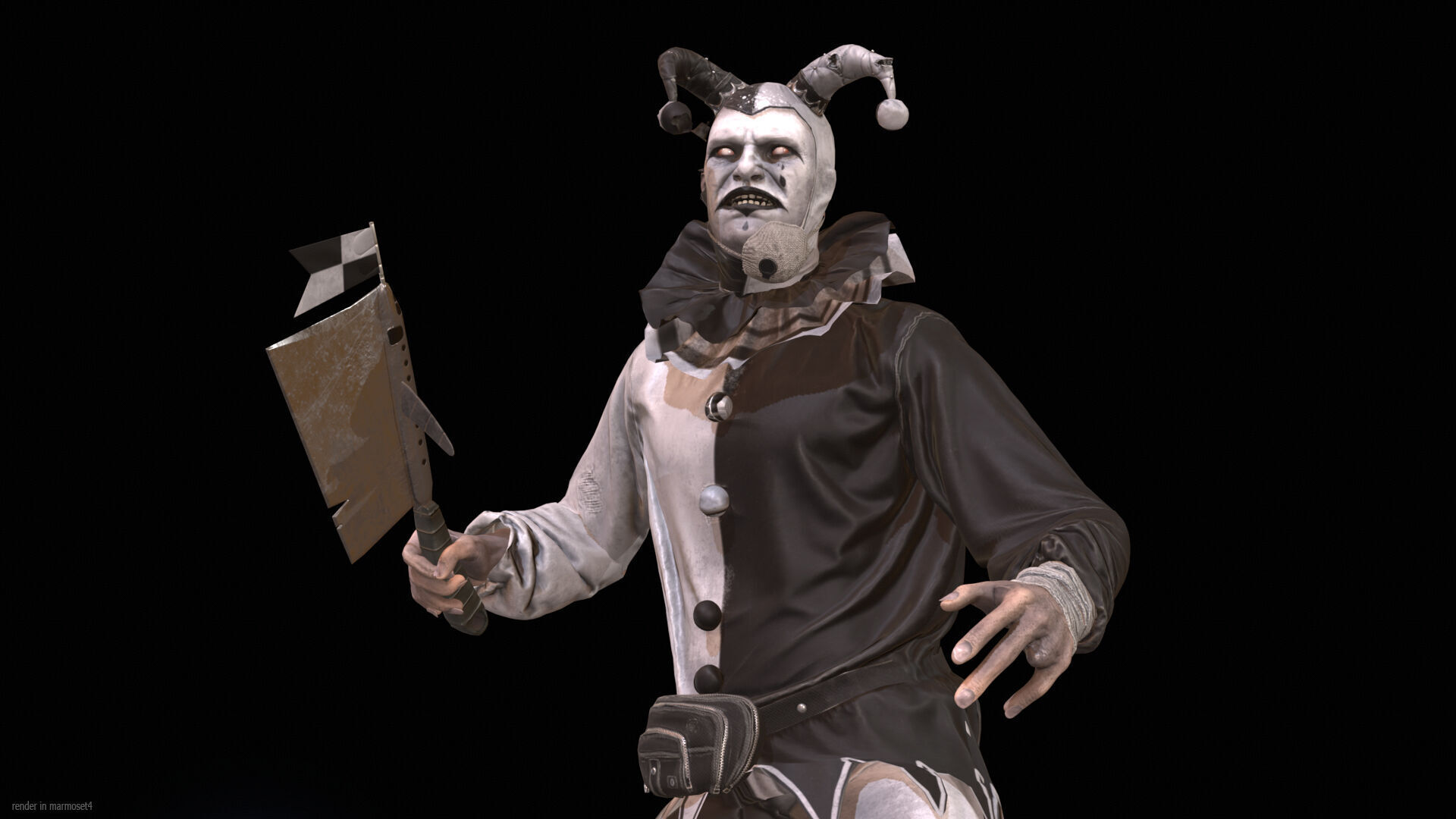 ClownManiac Low-poly 3D model_2