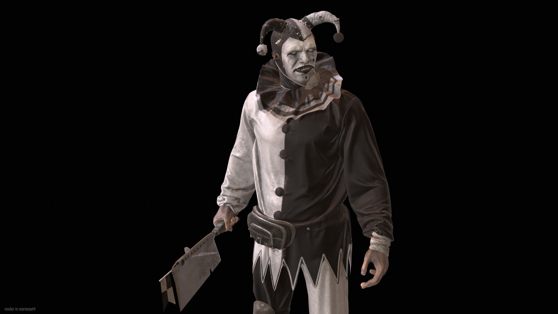 ClownManiac Low-poly 3D model_4