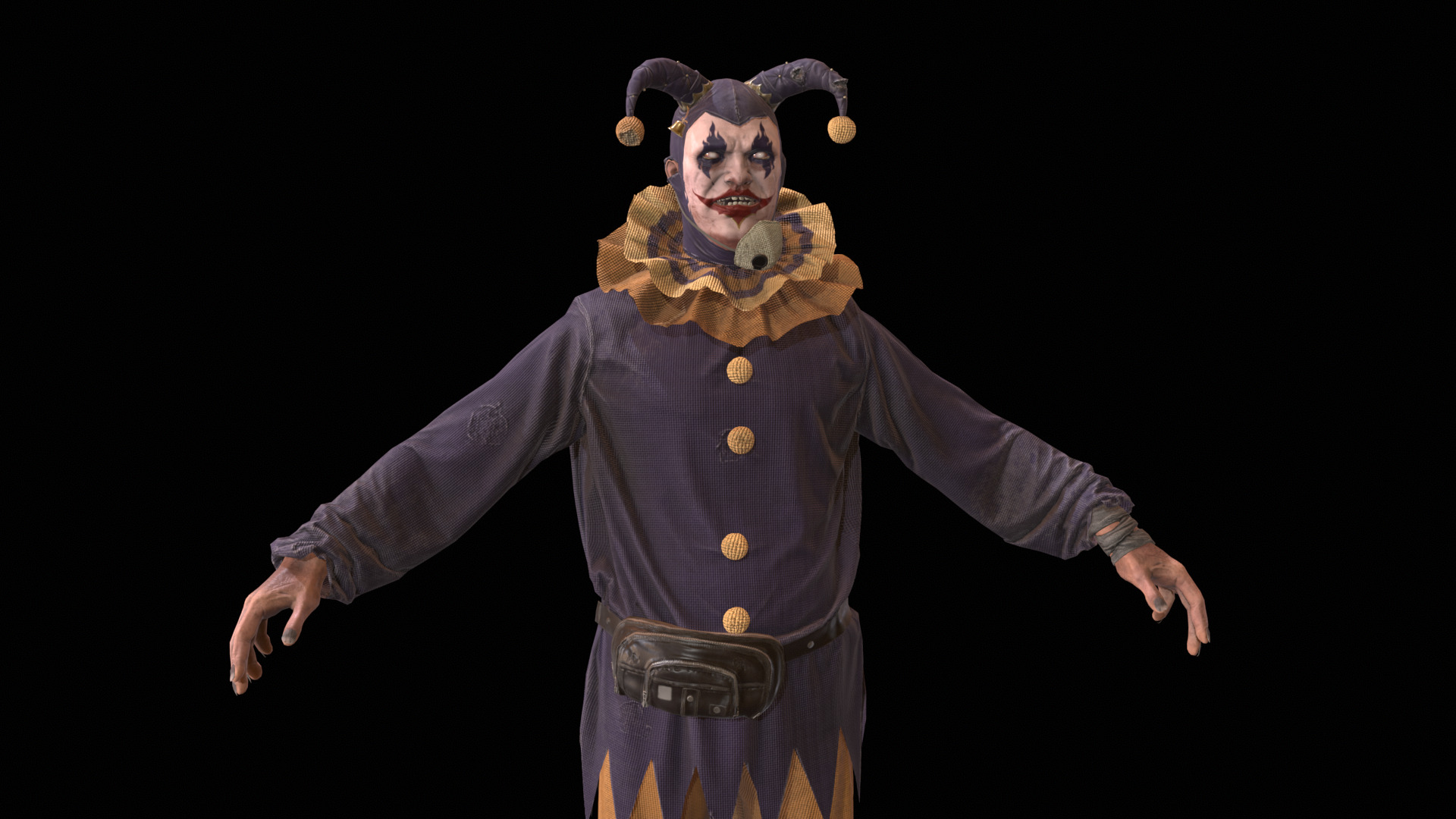 ClownManiac Low-poly 3D model_14