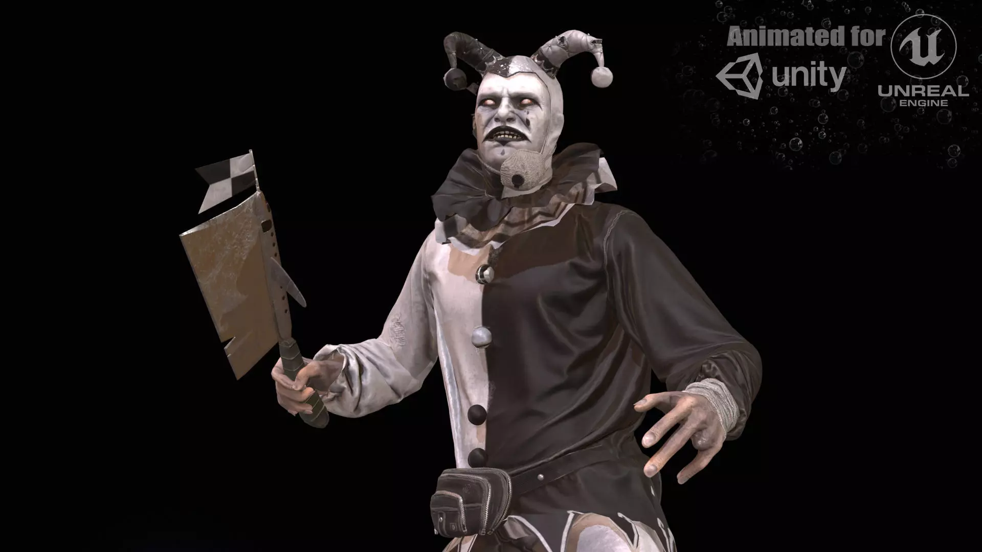 ClownManiac Low-poly 3D model_0