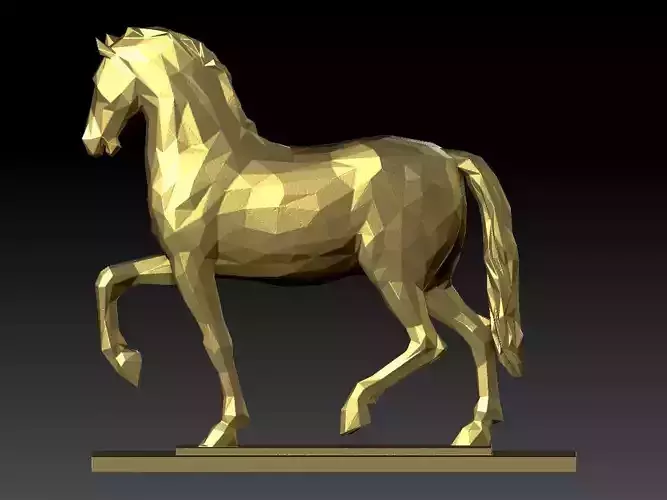 Decorative horse statues - feng shui art - 3D print 3D print model