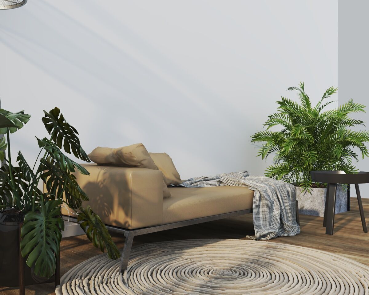 Interior Living room - cozy and warm 3D model_1