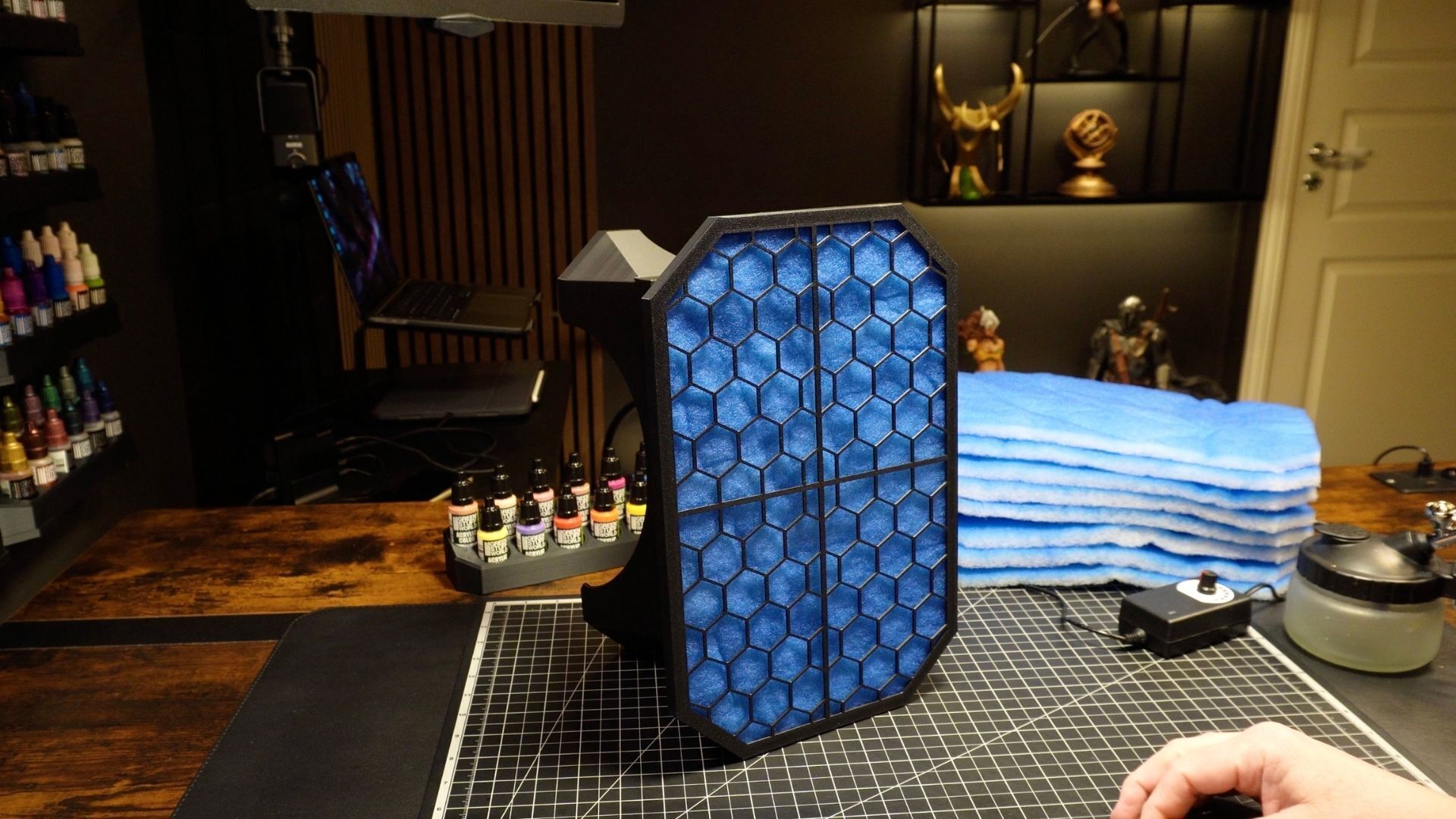 Mini Tabletop Airbrush Spray Booth 3D print model_8