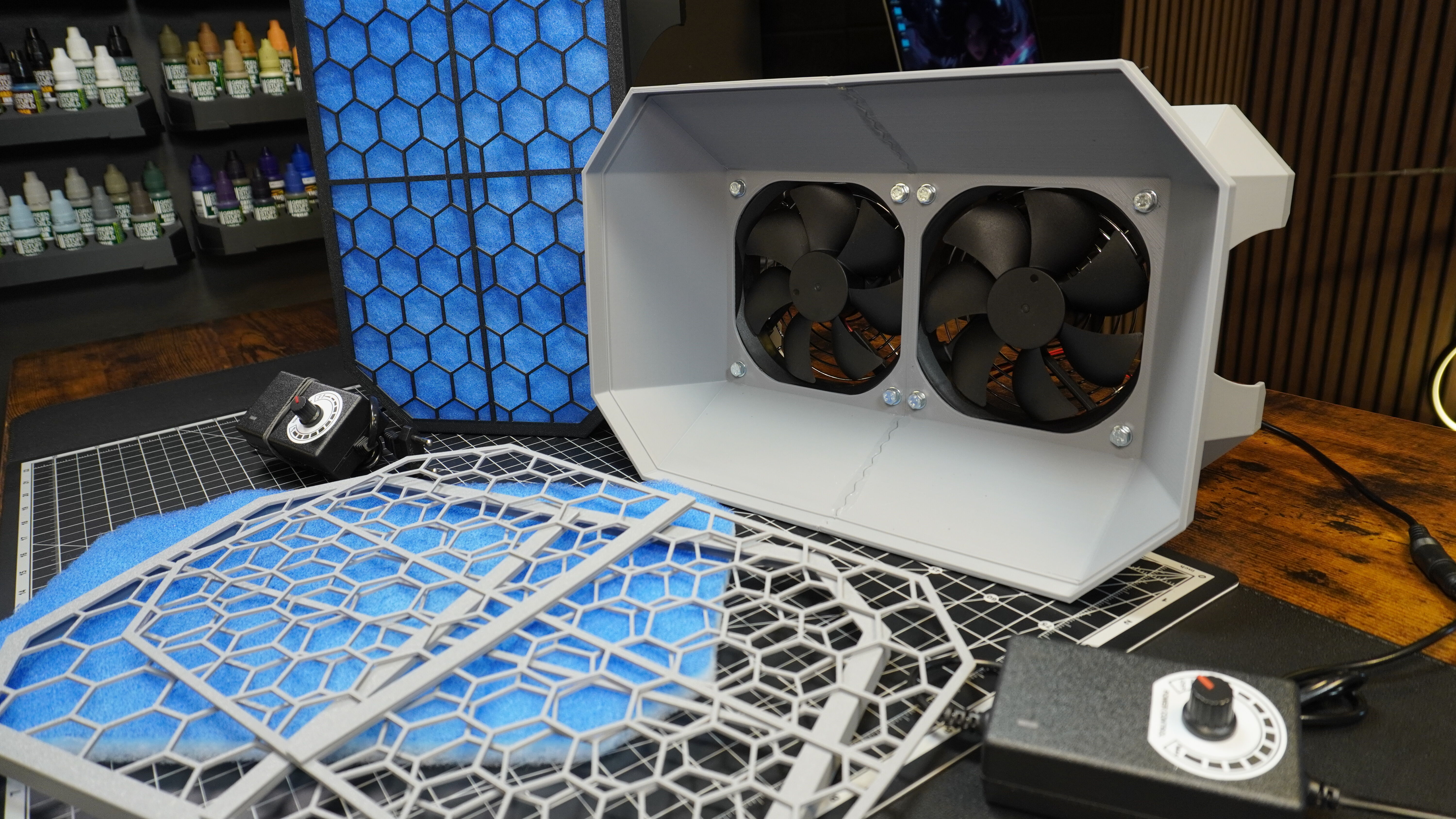 Mini Tabletop Airbrush Spray Booth 3D print model_14