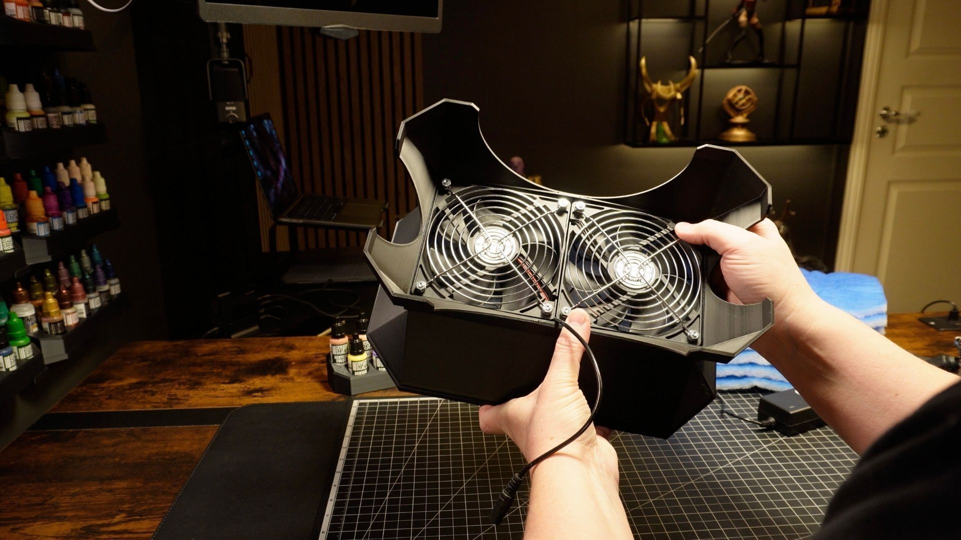 Mini Tabletop Airbrush Spray Booth 3D print model_5