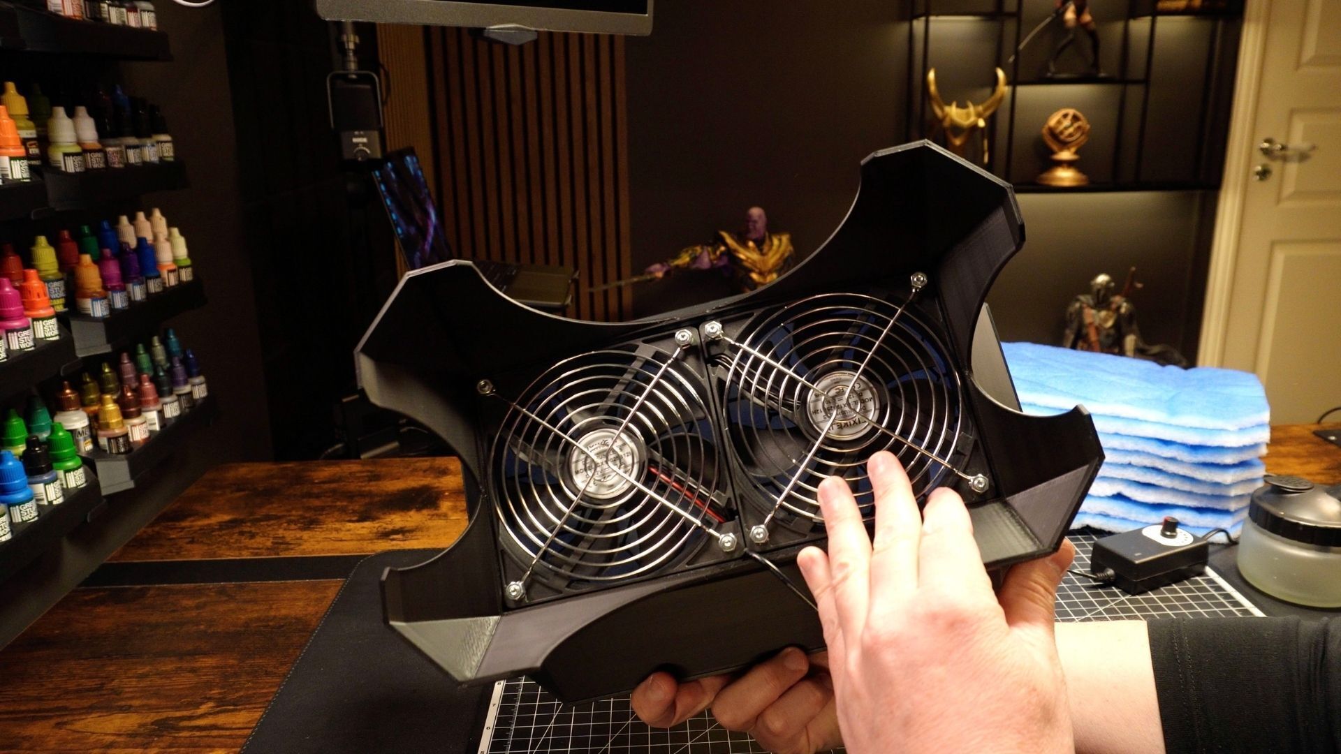 Mini Tabletop Airbrush Spray Booth 3D print model_4