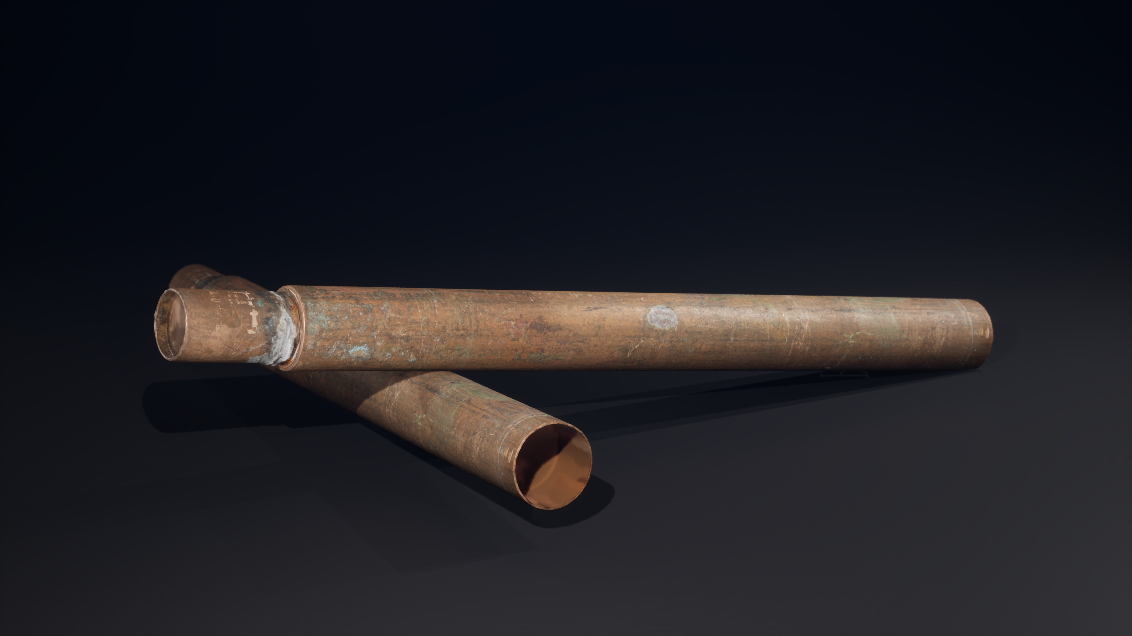 Pipes System Low-poly 3D model_14