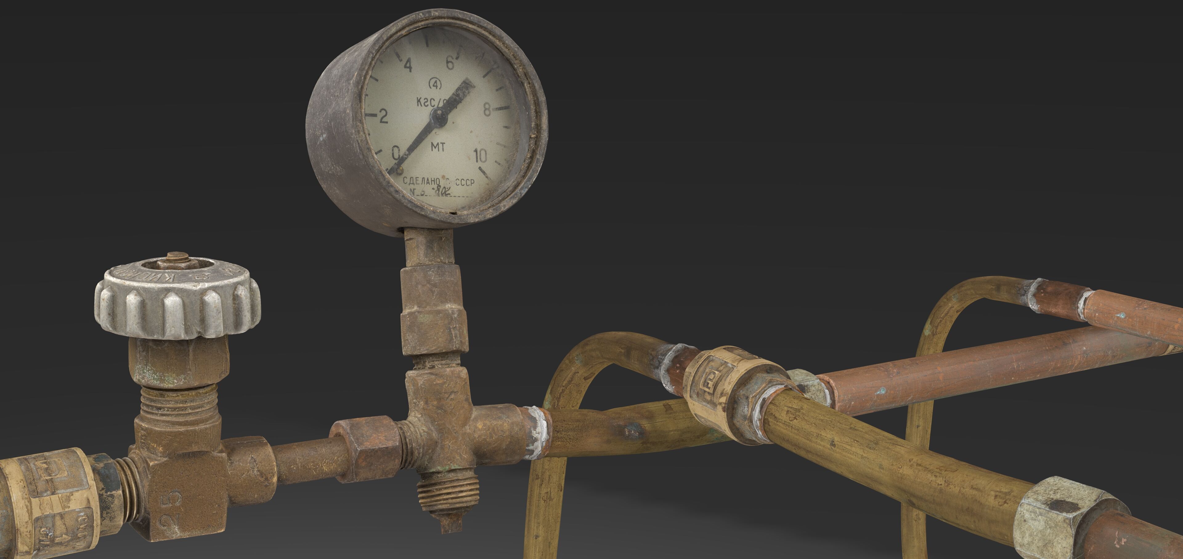 Pipes System Low-poly 3D model_4