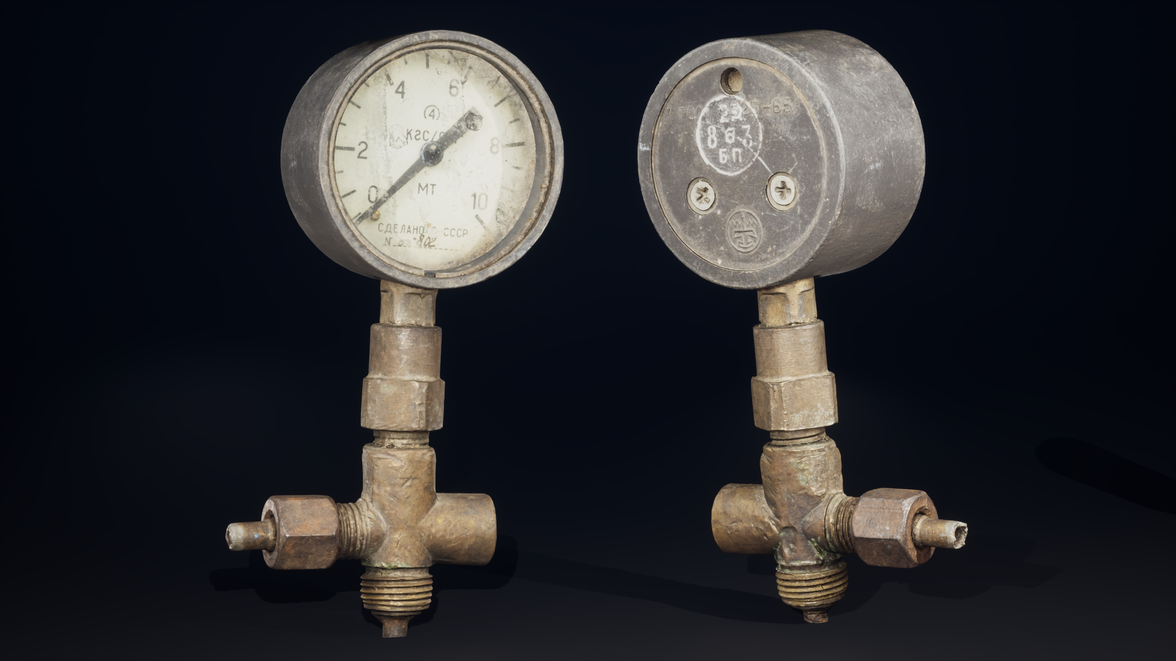 Pipes System Low-poly 3D model_17