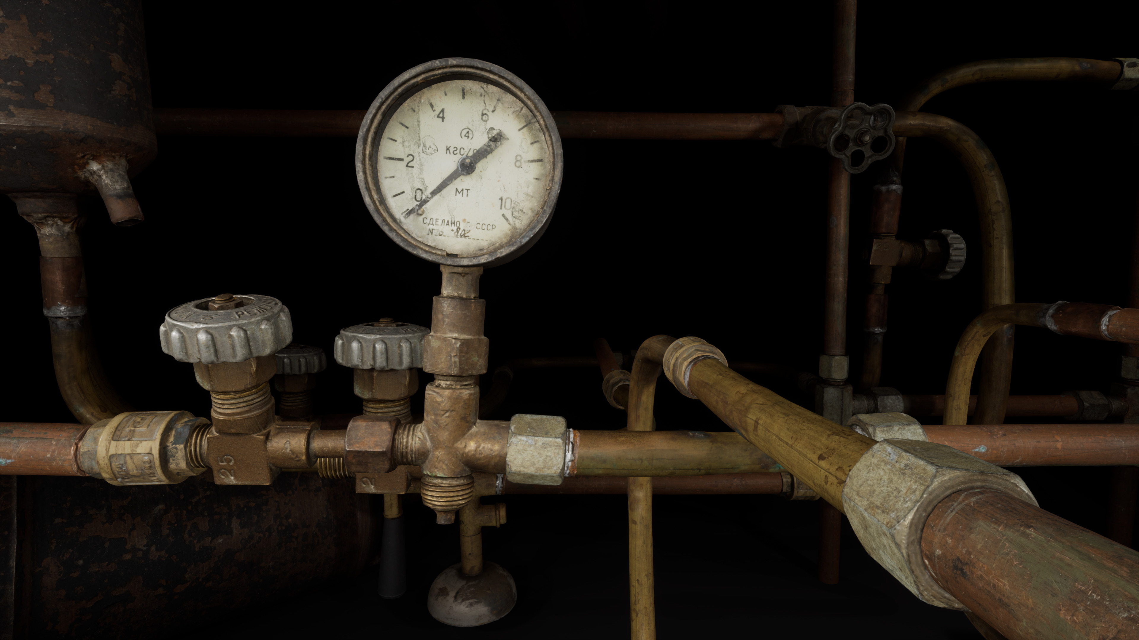 Pipes System Low-poly 3D model_3