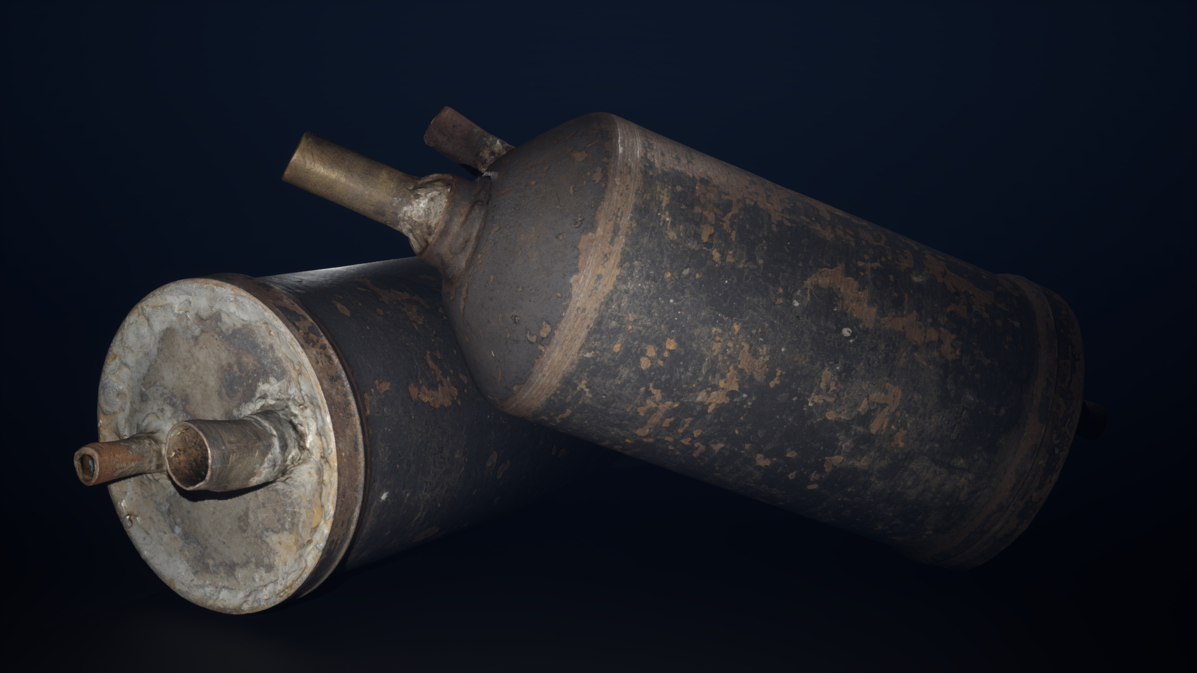 Pipes System Low-poly 3D model_12